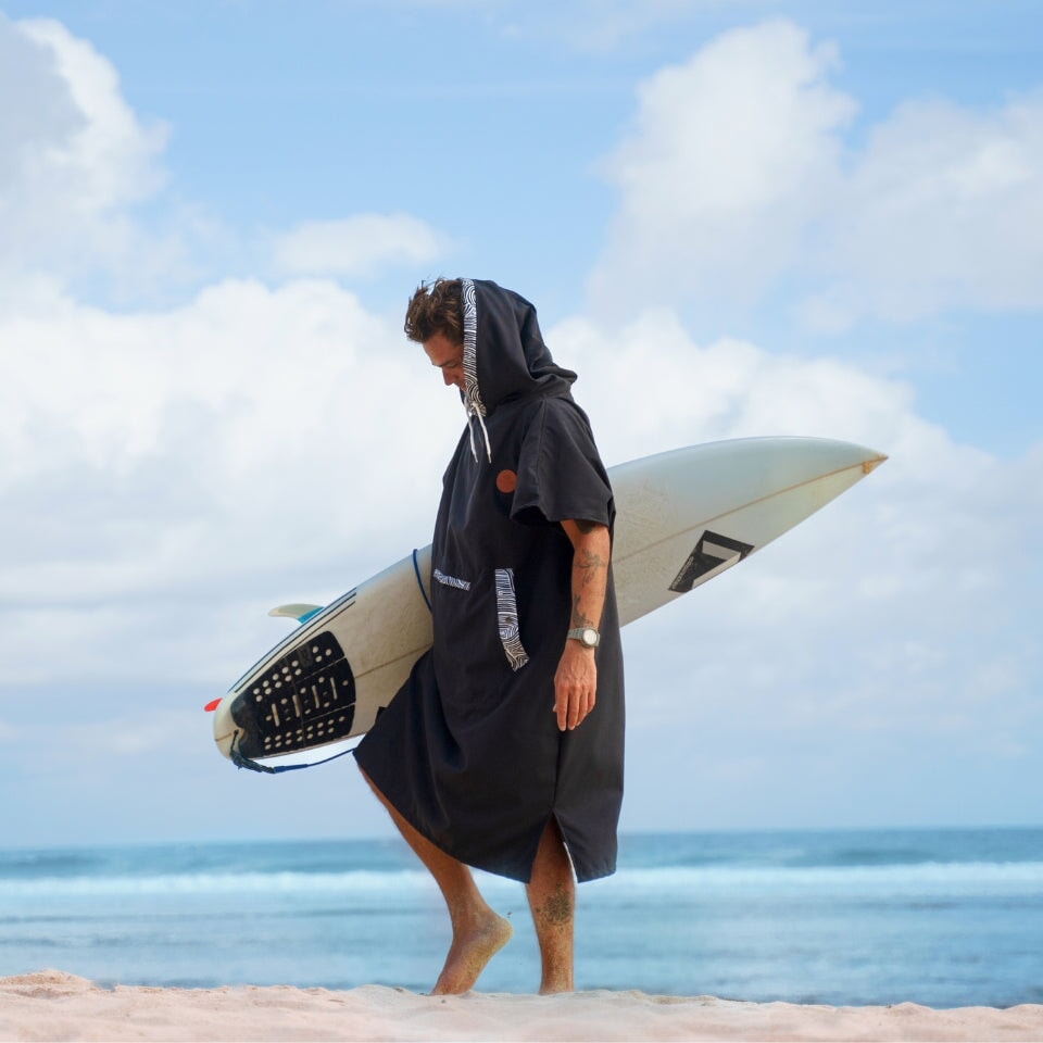 Saltwater Changing Towel Poncho - Quick Dry Beach Cover Up for Women & Men - Perfect for Surfing, Swimming & Outdoor Activities