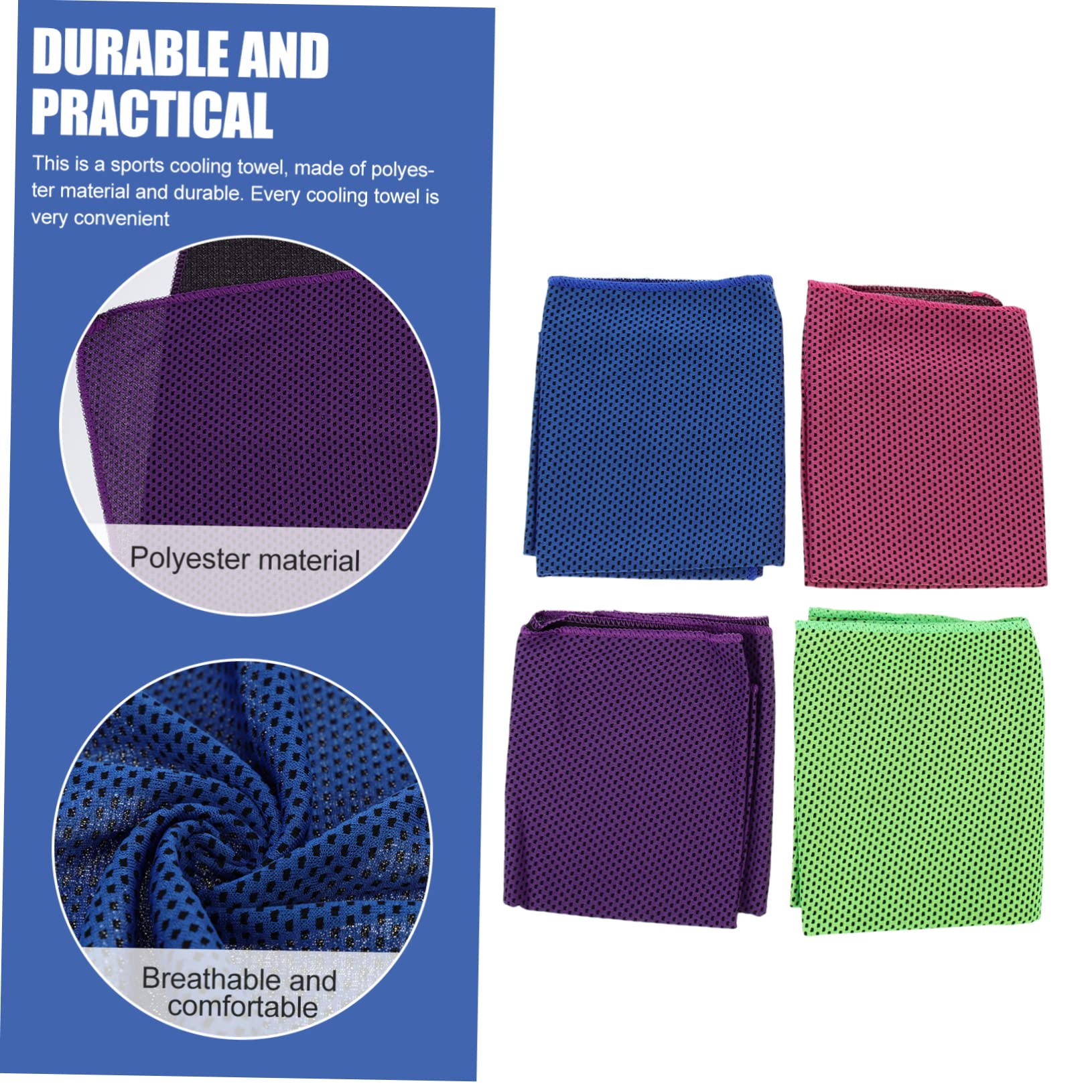 Balacoo 20 Pack Cooling Sports Towels - Sweat-Absorbent Neck Wraps for Men & Women - Multi-Functional Gym & Outdoor Workout Towels - Perfect for Running, Hiking, Yoga & Hot Weather Activities