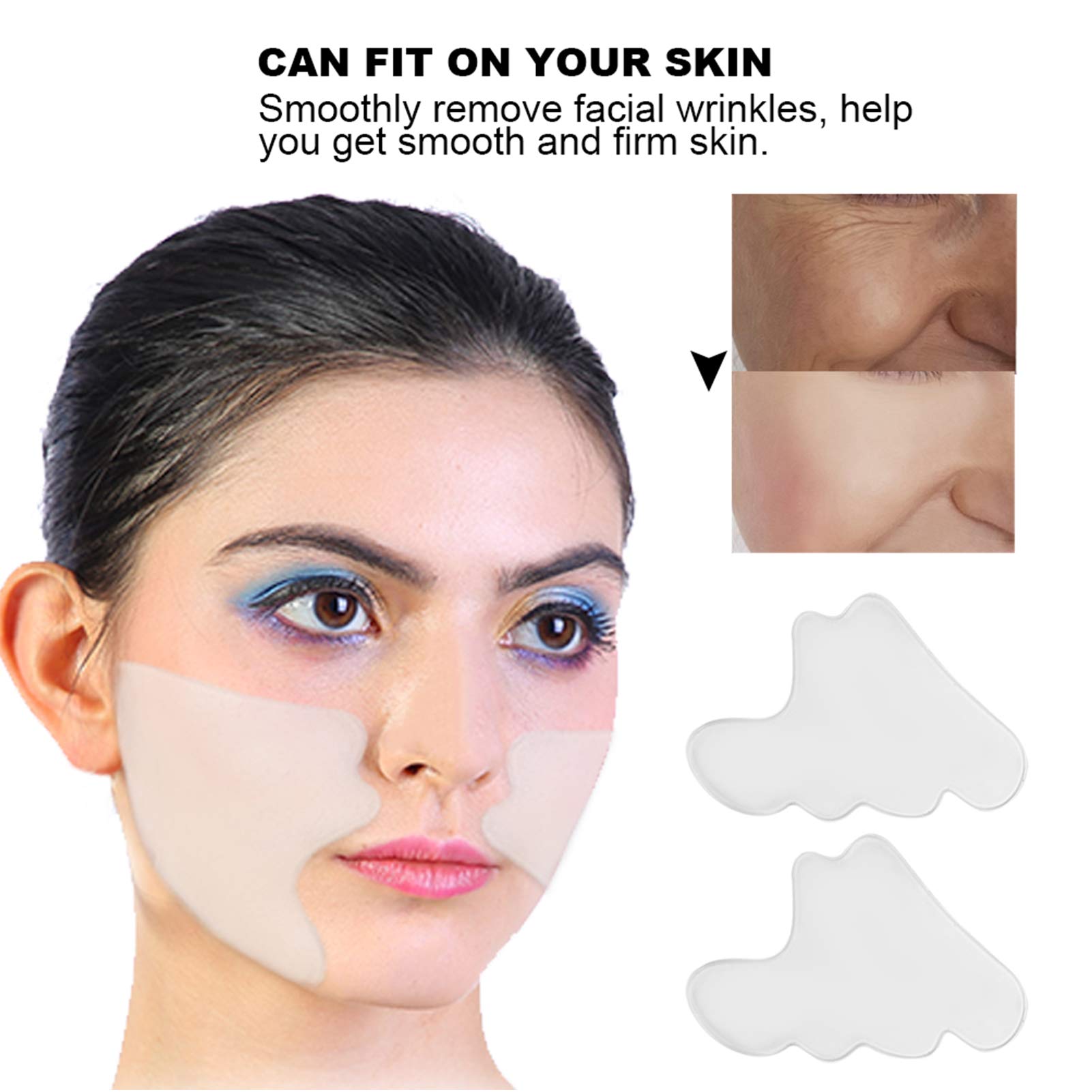 Butterfly Shape Silicone Anti-Wrinkle Face Patch - Reusable Overnight Self-Adhesive Stickers for Chest, Eye & Neck Wrinkles - Reduce Fine Lines, Frown & Smile Lines - Perfect for Nighttime Skincare & Anti-Aging Routine