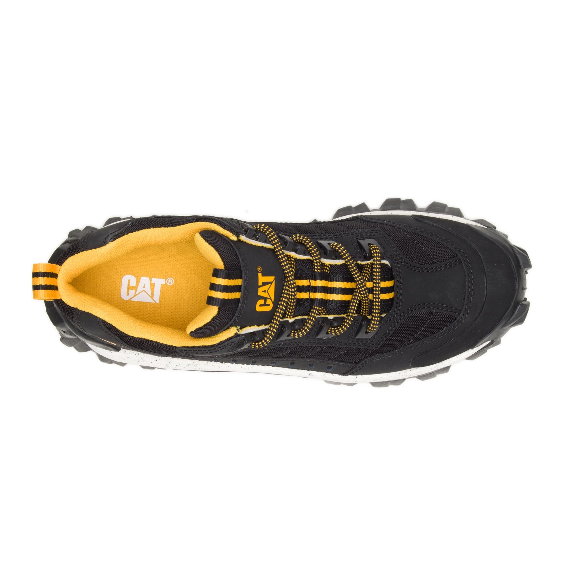 Cat Footwear Unisex Intruder Sneaker - Black/Black - Men's Size 6 US | Durable Work Shoes for Construction, Hiking & Outdoor Activities