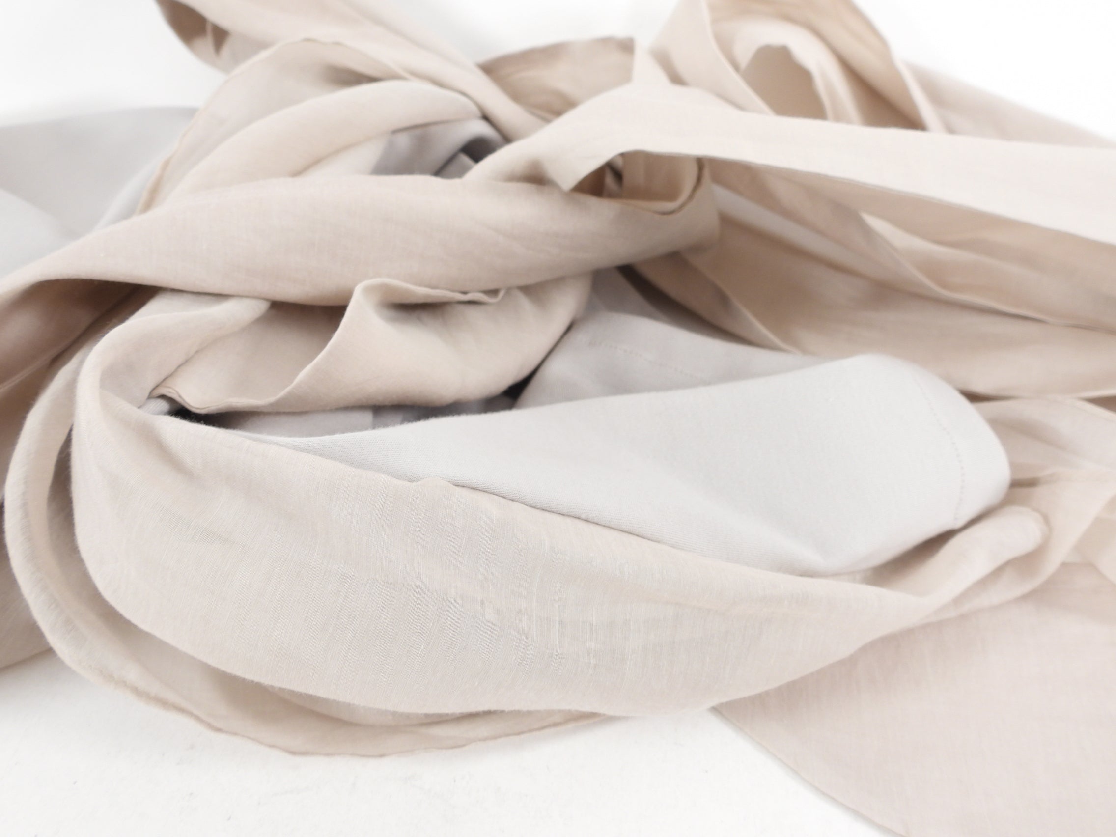 Brunello Cucinelli Women's Light Sand Taupe V-Neck Wrap Tank Top Size L (8/10) - Perfect for Summer Outfits, Beach Vacations & Casual Chic Style