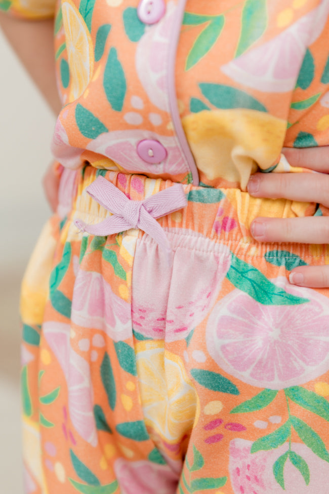 Kids' Pastel 'Squeeze The Day' Matching Outfit Set - Soft & Comfortable Playwear for Toddlers & Children - Perfect for Playdates, School, and Family Outings