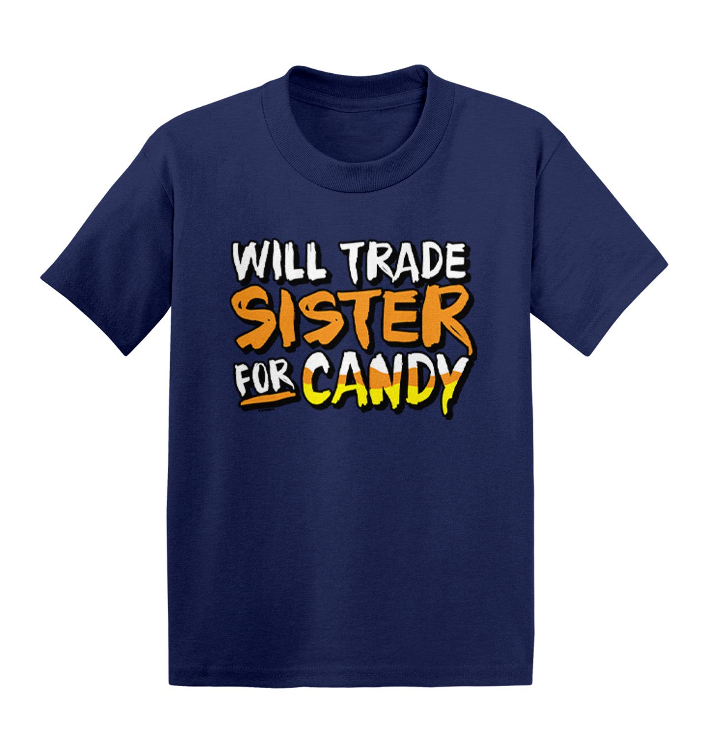 Haase Unlimited Funny Sibling T-Shirt - 'Will Trade Sister for Candy' Cotton Jersey Tee for Infants & Toddlers - Perfect for Playdates, Family Photos, and Everyday Fun