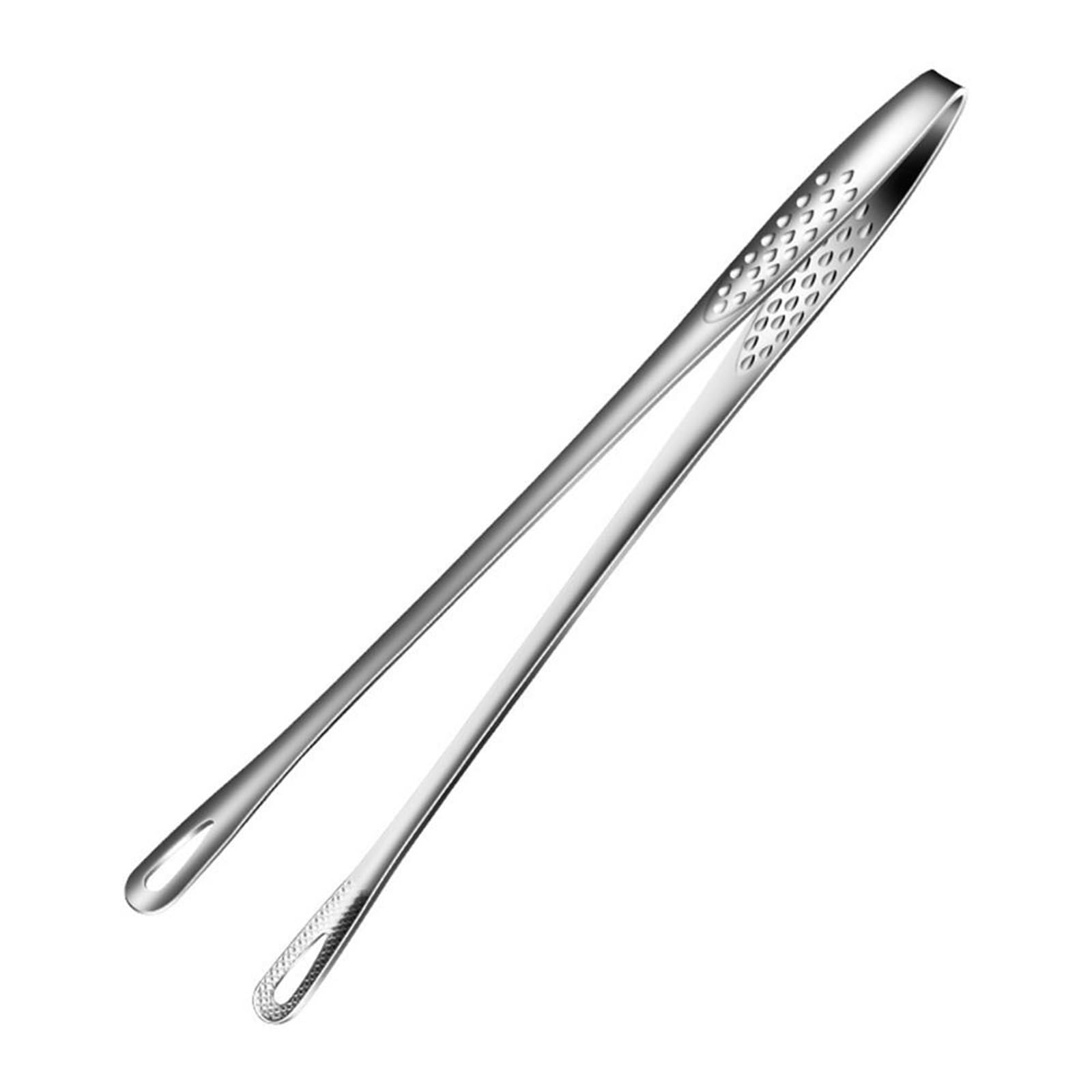 Premium Stainless Steel Hair Removal Tweezers & BBQ Tongs Set - Long Handle Non-Slip Grip for Eyebrow Shaping, Grilling Steak, and Serving Food - Perfect for Home Salon, Backyard Barbecue, and Kitchen Use