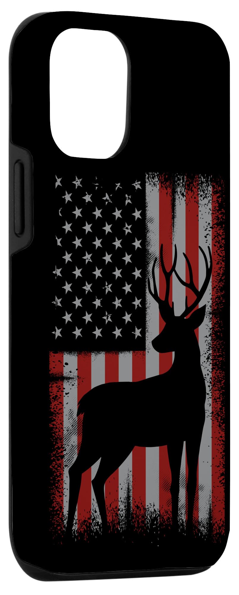 Patriotic American Flag iPhone 12/12 Pro Case - Deer Hunting Gift for Men - Perfect for Outdoor Adventures & Hunting Trips
