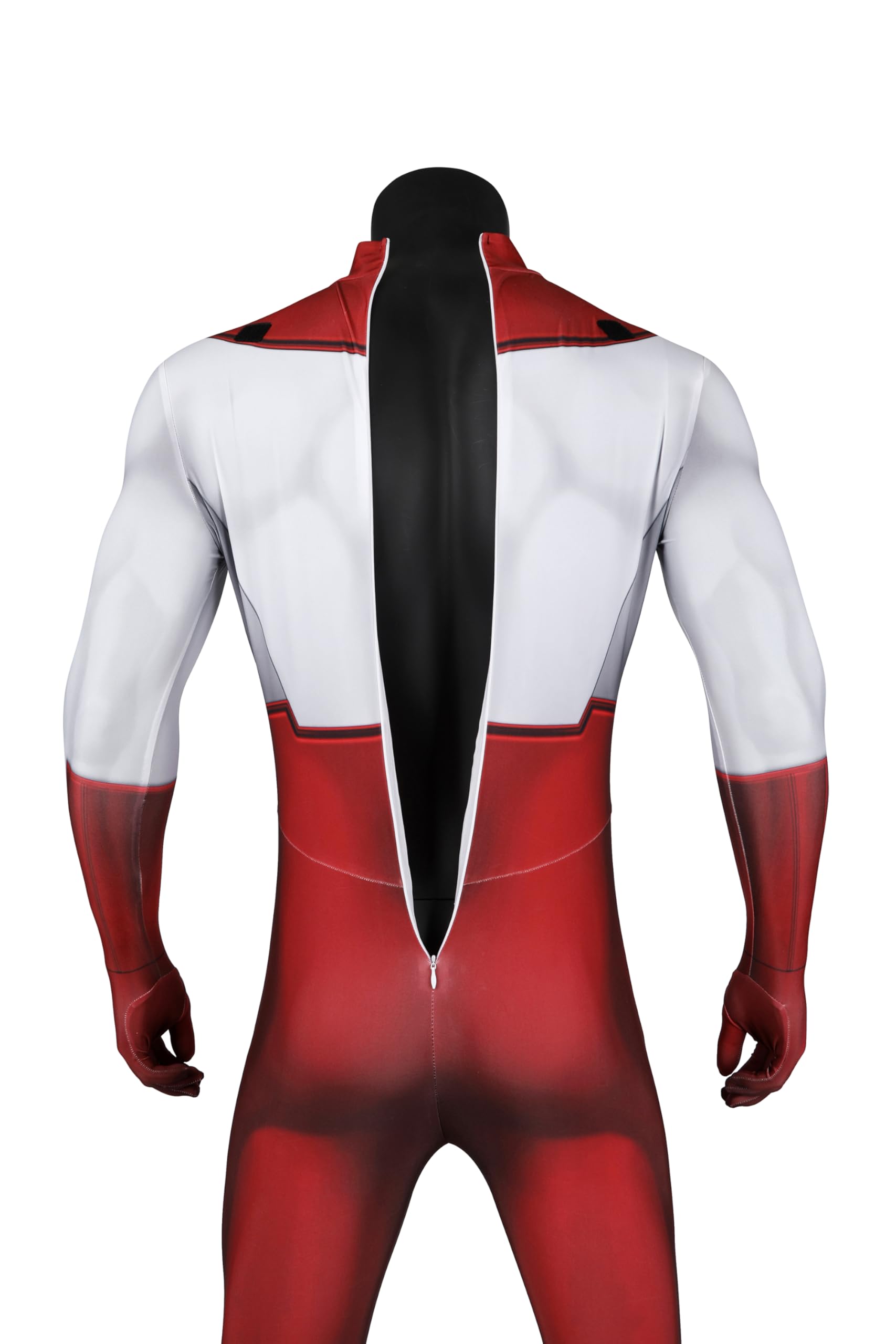 Omni Man Costume for Men - Nolan Grayson Superhero Suit | Adult Red Bodysuit for Halloween, Cosplay & Comic Con