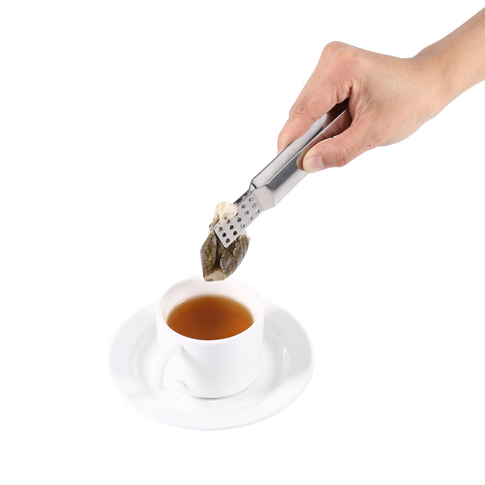 Stainless Steel Kitchen Clamp - 5.31 Inch Multipurpose Clip for Tea Bags, Food, and Kitchen Use - Perfect for Tea Houses, Restaurants, and Home Cooking