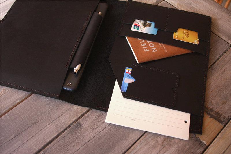 Premium Personalized Leather Sleeve Case for MacBook Pro 16 Inch - Custom Name/Initials - Perfect for Work, Travel & Business Professionals