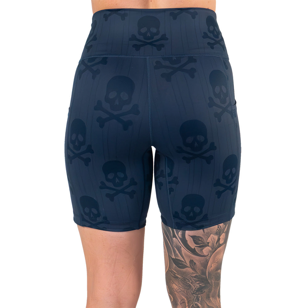 Men's Crossbones Graphic Print Casual Shorts - Comfortable Summer Short Pants for Gym, Running, Beach & Outdoor Activities