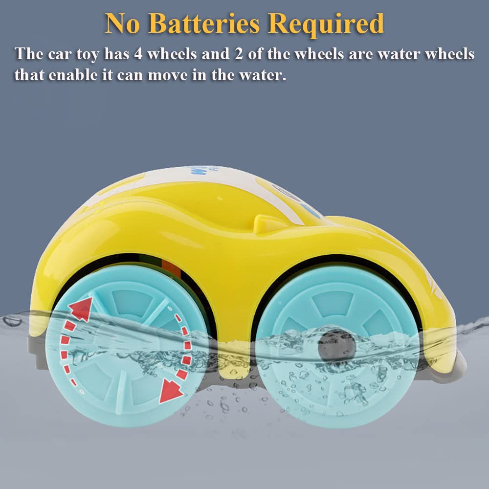**Wind Up Amphibious Car Toy - Dual Mode Bath & Land Vehicle for Kids, Waterproof Floating Bathtub Toy, Fun Outdoor & Indoor Play (Blue) - Perfect for Pool, Beach, Bathtime & Sandbox Adventures**