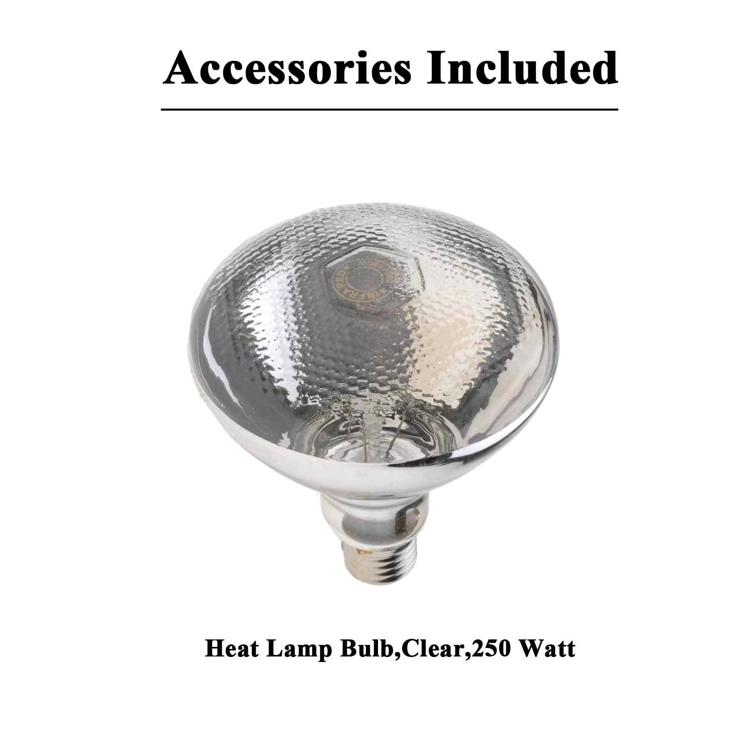 250W Silver Hanging Food Heat Lamp - 24cm Overhead Food Warmer for Restaurants, Buffets & Catering | Commercial Hot Food Warming Light with Bulb Included | Perfect for Keeping Meals Warm at Events, Cafeterias & Food Stations