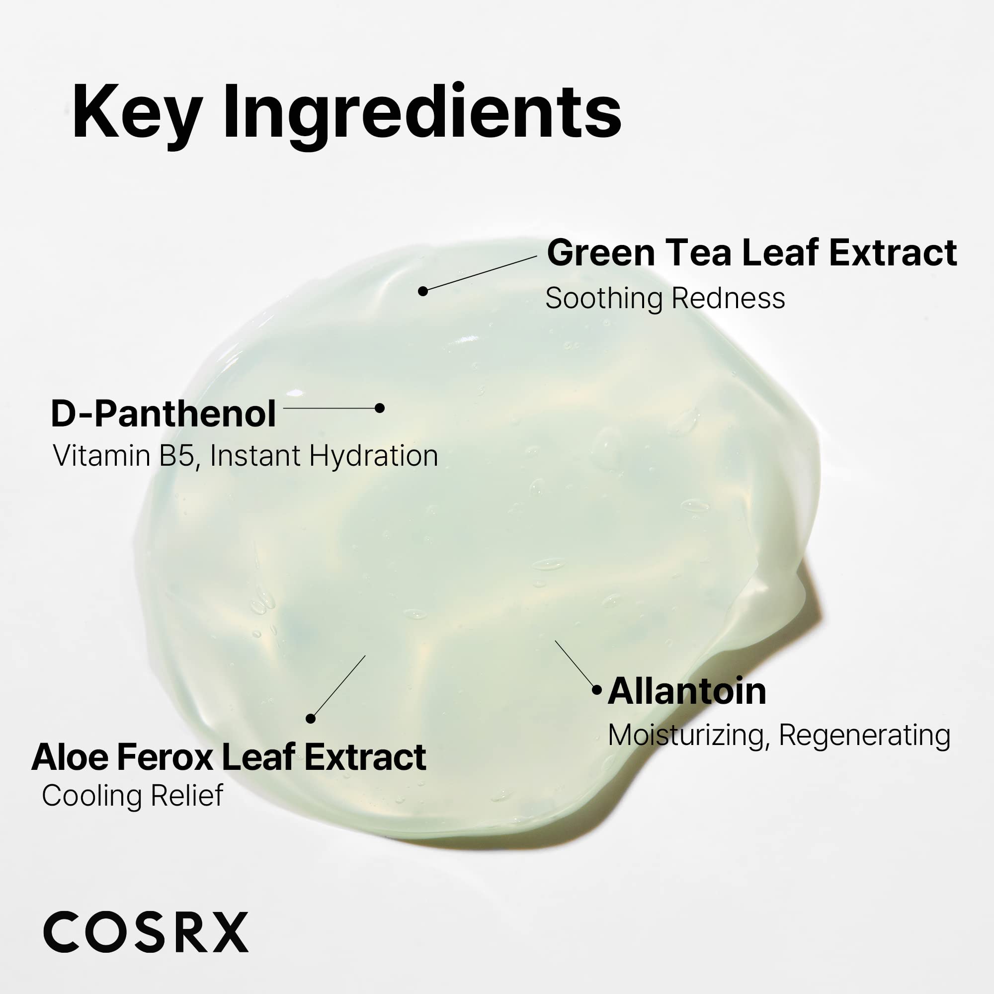 COSRX Hydrium Green Tea Aqua Soothing Gel Cream 1.69 fl.oz (50ml) - Lightweight Daily Moisturizer with Green Tea, Camellia & Aloe Vera | Korean Skincare for Sensitive Skin | Vegan, Cruelty-Free & Paraben-Free | Perfect for Hydration & Soothing Irritated Skin