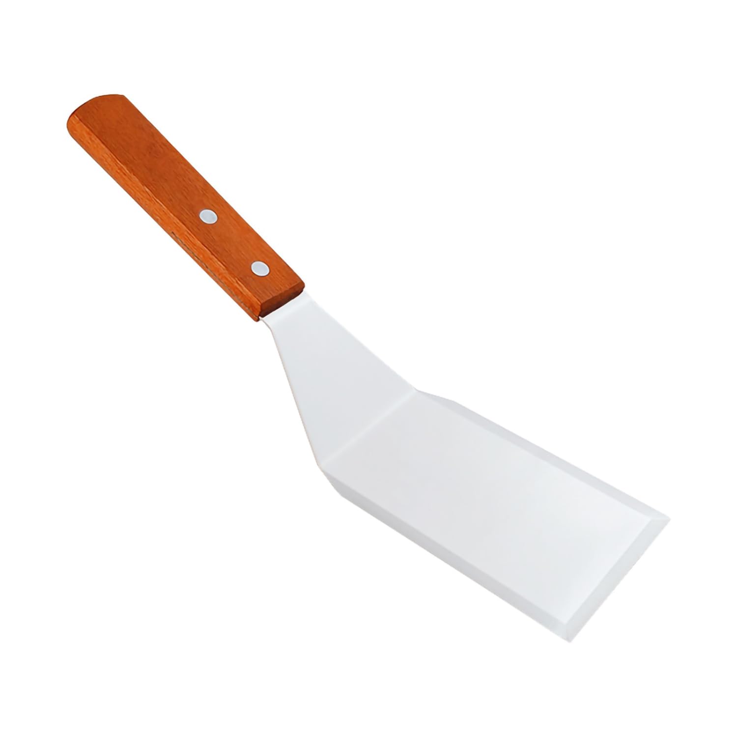 Premium Stainless Steel Spatula - Heavy Duty Metal Kitchen Turner with Beveled Edges & Ergonomic Hardwood Handle - Ideal for Flipping Pancakes, Burgers, Eggs - Perfect for Grilling, Cooking, Baking & BBQ