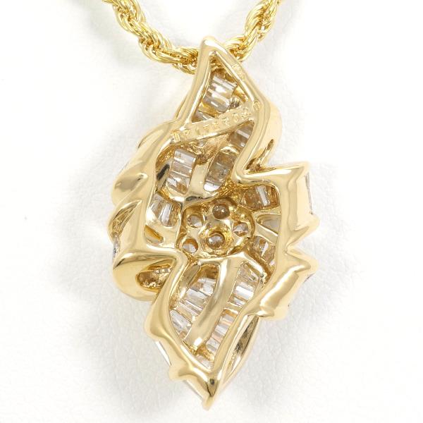 18K Yellow Gold Diamond Necklace for Women - Elegant Luxury Pendant Necklace with Real Diamonds - Perfect for Weddings, Anniversaries & Special Occasions
