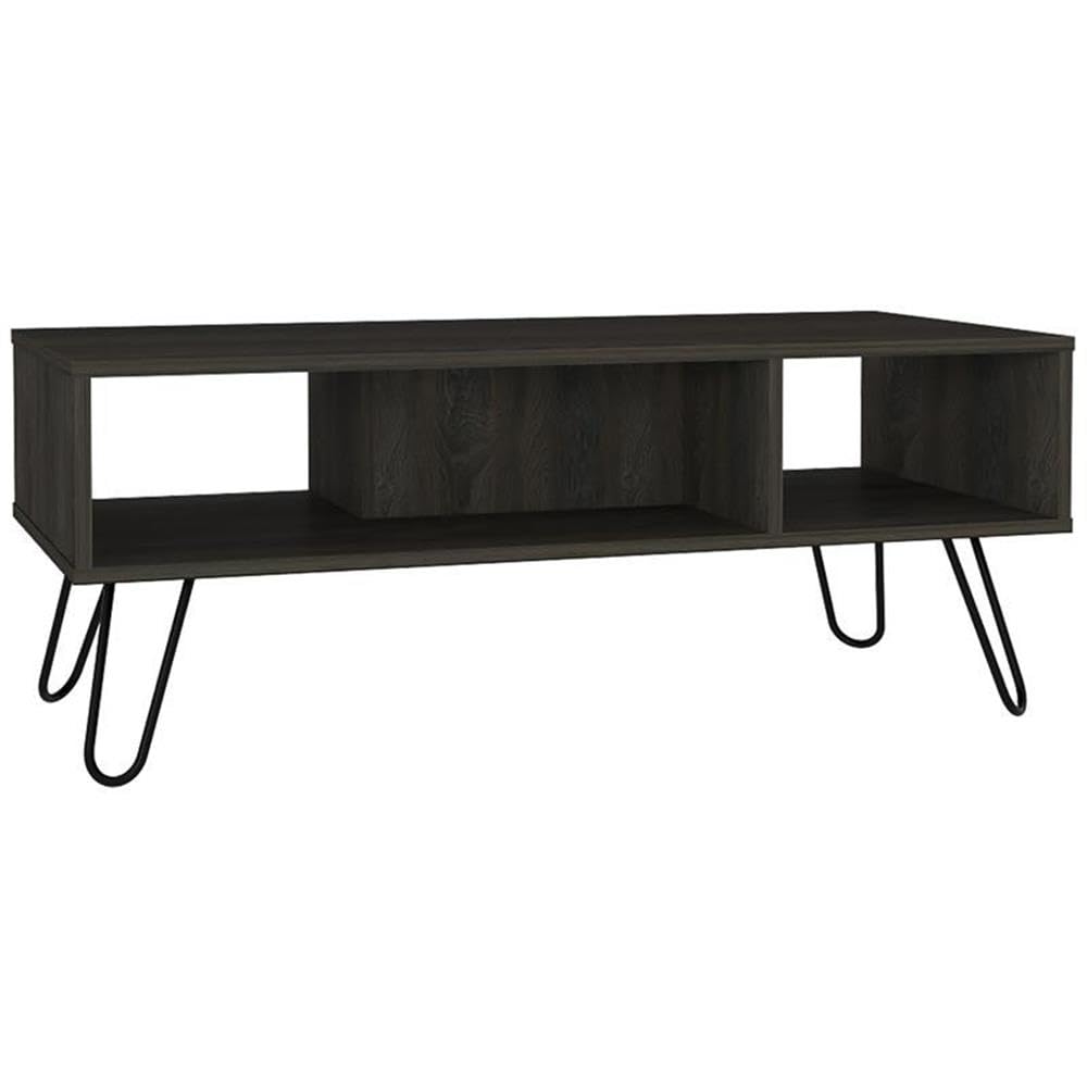 Modern Espresso Engineered Wood Coffee Table - Trent Home Contemporary Living Room Furniture for Small Spaces & Apartments