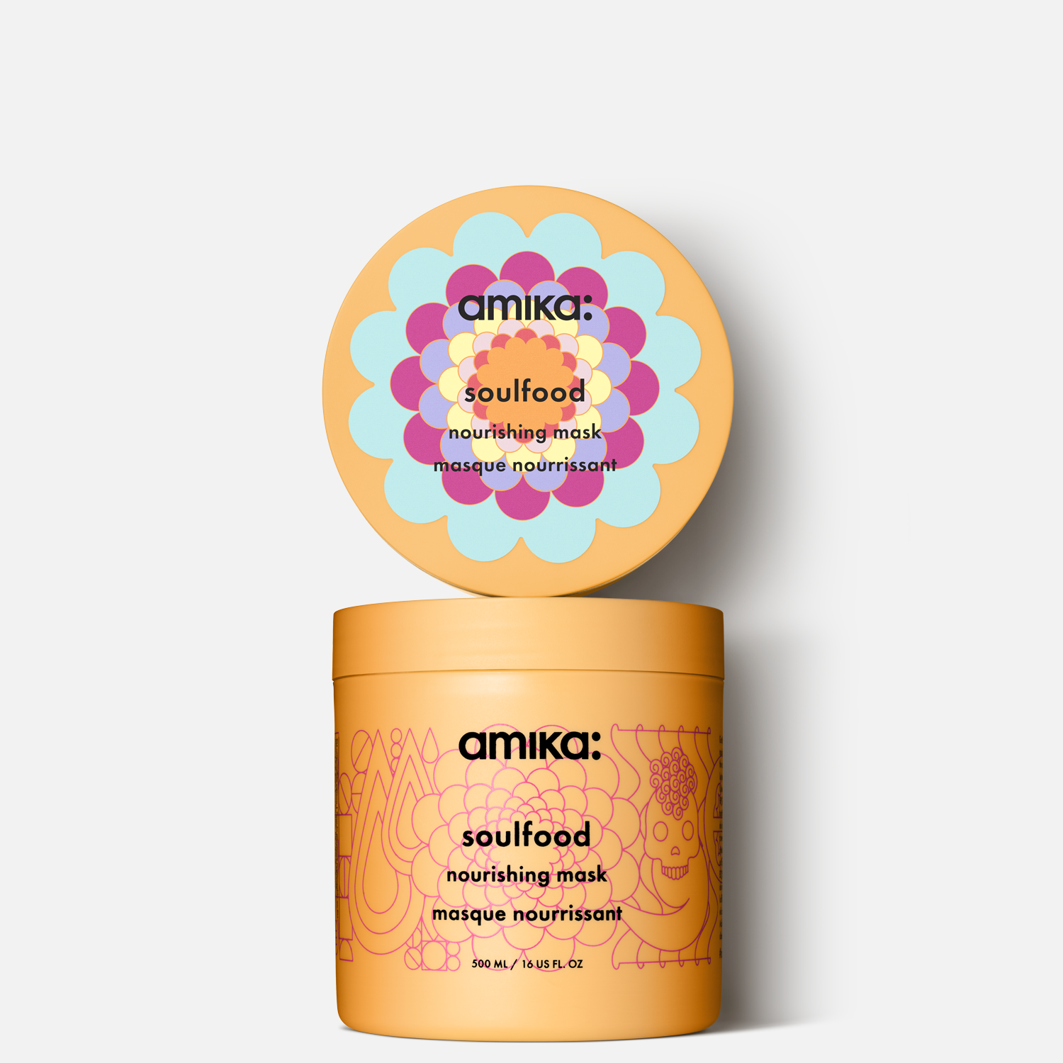 Amika Soulfood Nourishing Hair Mask - Deep Conditioning Treatment for Dry, Damaged Hair - Perfect for Salon-Quality Results at Home