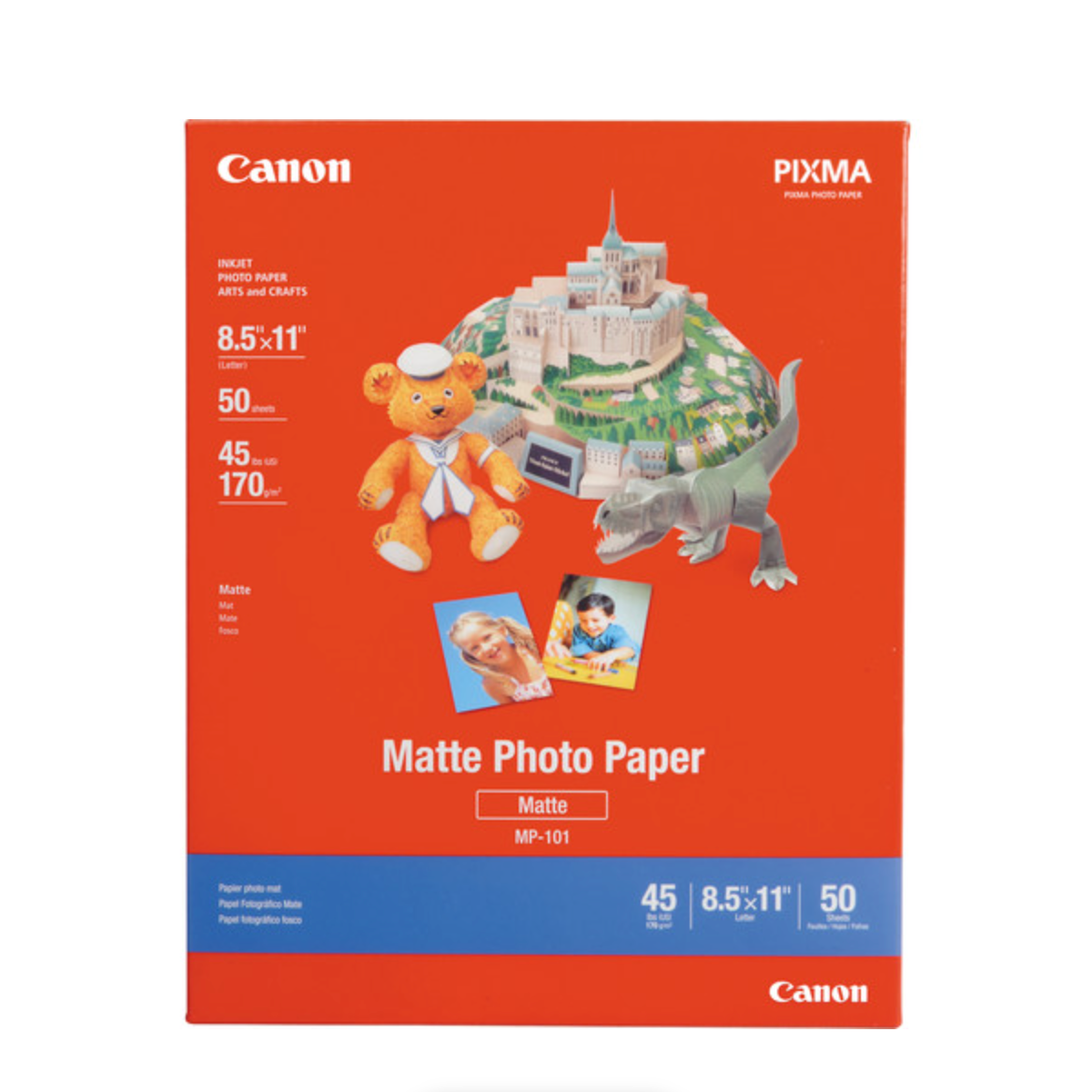 Canon 50 Pack 8.5 x 11 Inch Premium Matte Photo Paper for Inkjet Printers - Ideal for High-Quality Photo Printing, Art Projects, and Professional Presentations