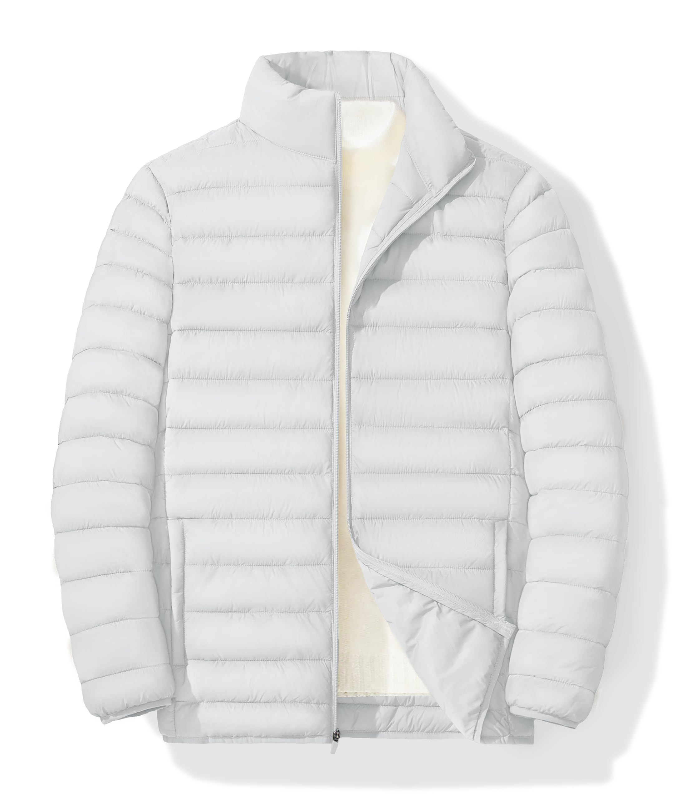 Men's Lightweight Puffer Jacket - Windproof, Water-Repellent Quilted Coat for Winter, Fall & Spring | Warm Windbreaker for Outdoor Activities, Travel & Daily Wear