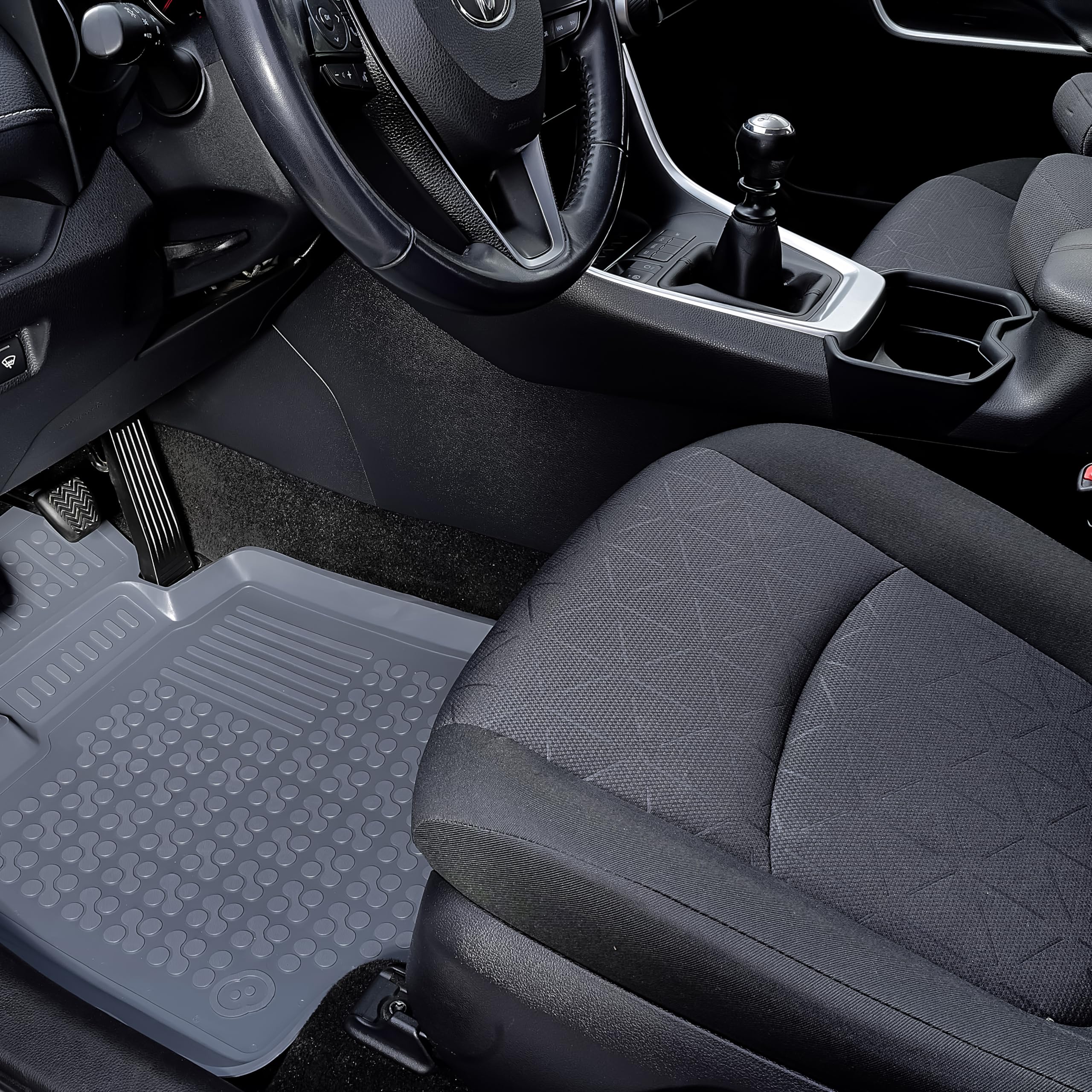 Premium Rubber Floor Mats for BMW 3 Series (1994-1999) - All Weather Custom Fit Floor Liners for E36 Sedan & Wagon | Odorless, Durable Car Accessories in Gray | Perfect for Daily Commuting & Road Trips