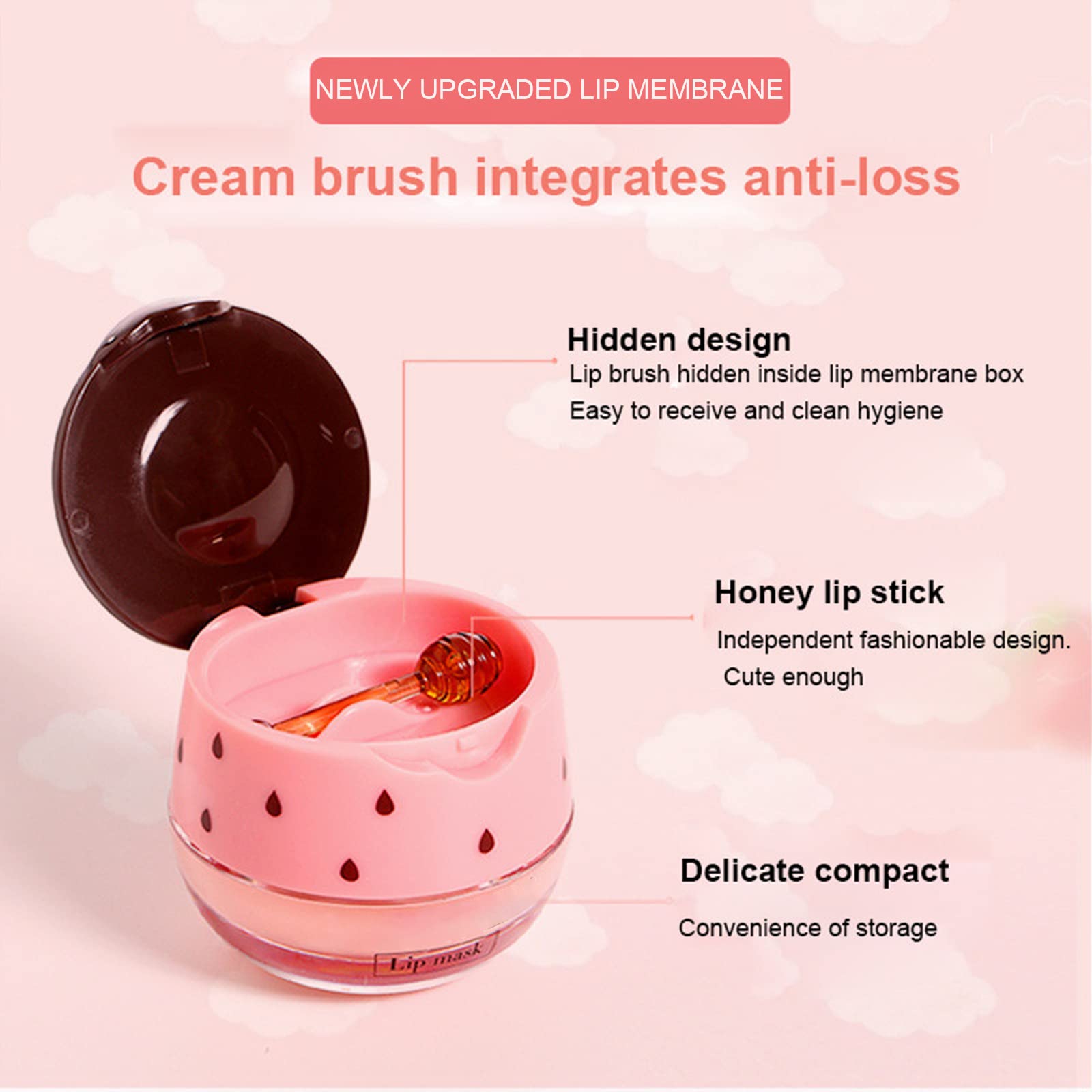 6PCS Bee Lip Balm Set - Honey Propolis Moisturizing & Hydrating for Dry Lips (Cherry, Nectarine, Aloe, Mint, Strawberry, Honey) - Overnight Lip Care