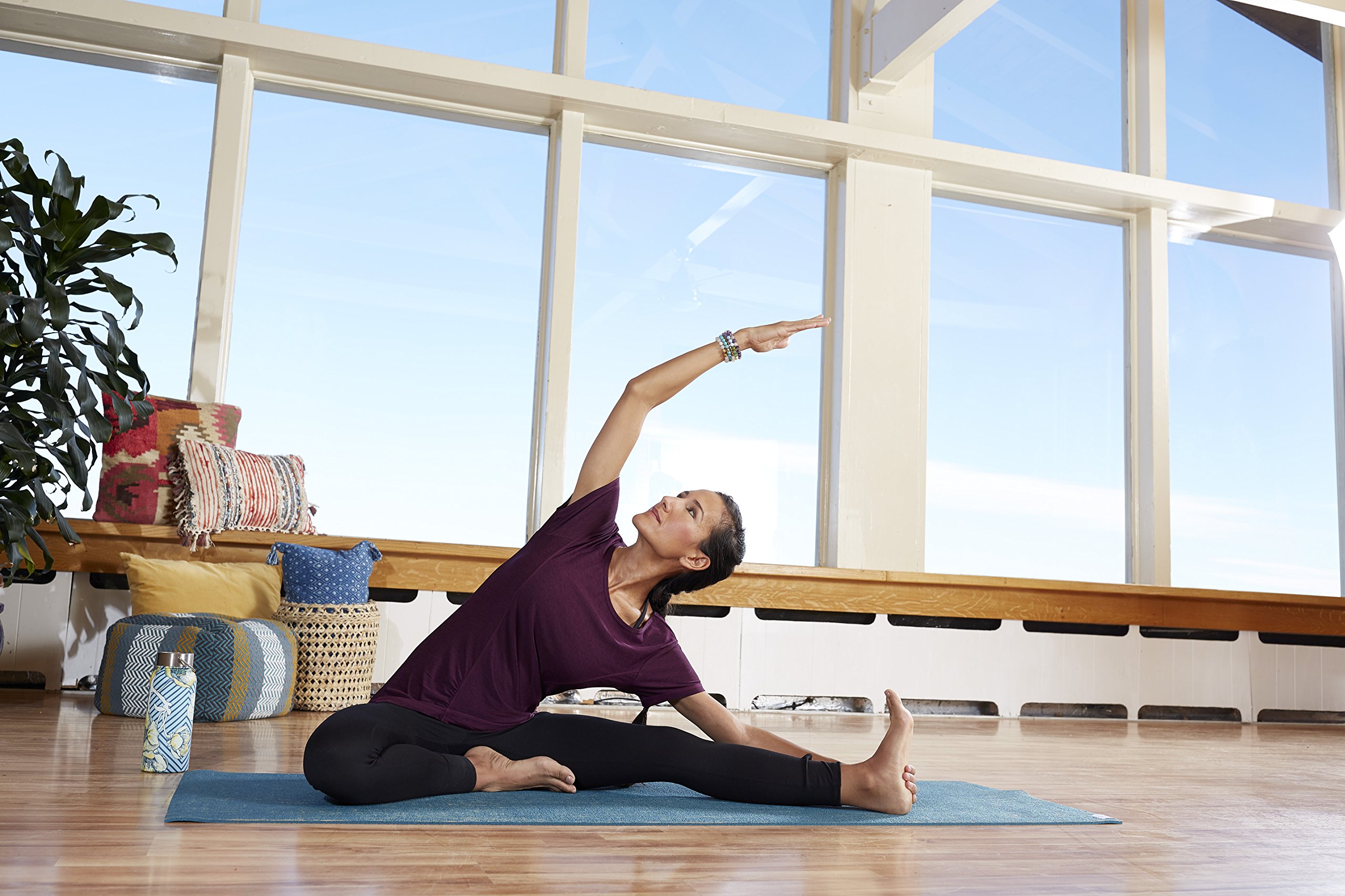 Eco-Friendly Gaiam Jute Yoga Mat - Non-Slip, Extra Thick & Durable for Hot Yoga, Meditation & Home Workouts - Perfect for Beginners & Professionals