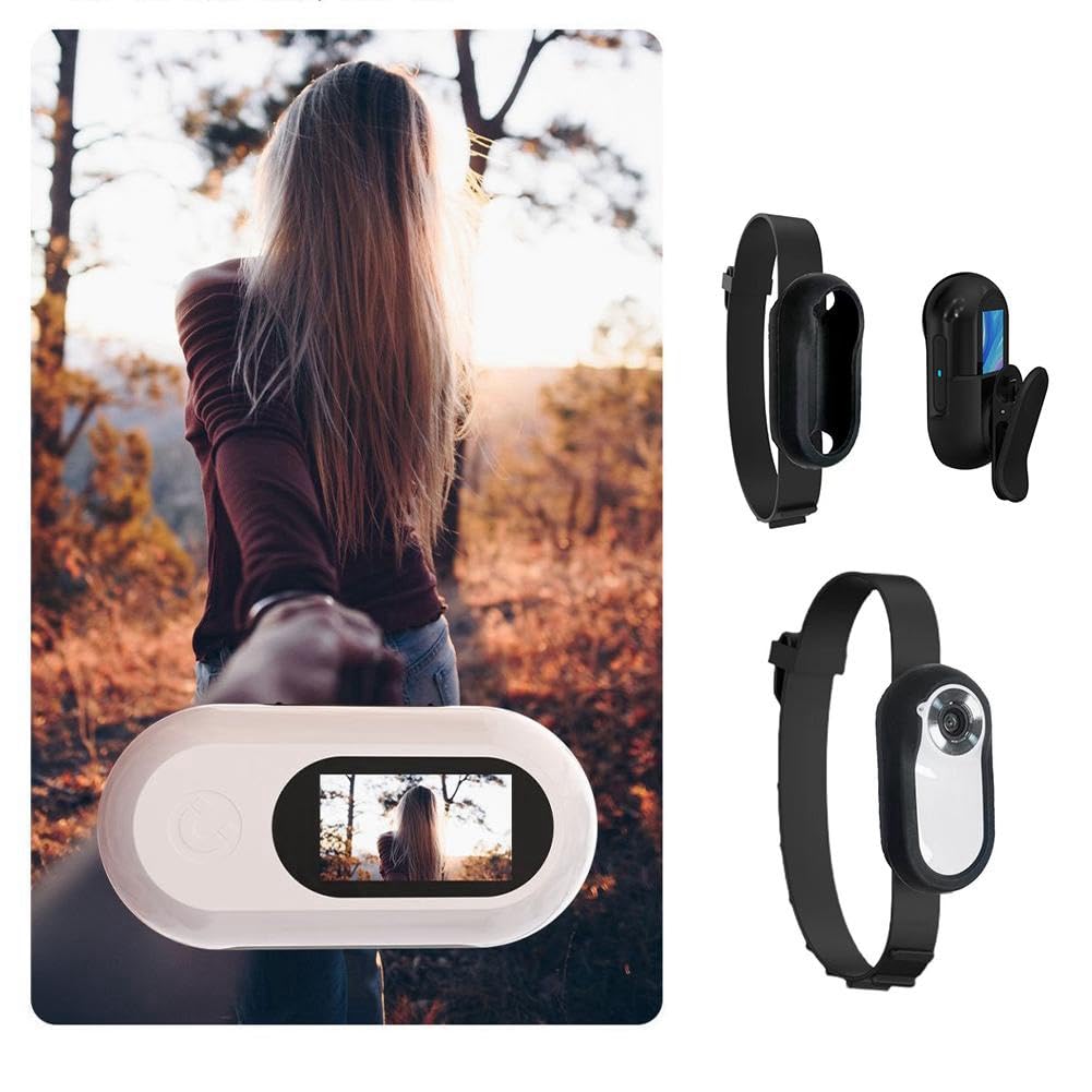 Quesyptr Cat Camera Collar - 170° Wide Angle Wireless Pet Camera, Stable & Lightweight Collar Cam for Cats - Perfect for Pet Monitoring, Training & Outdoor Adventures