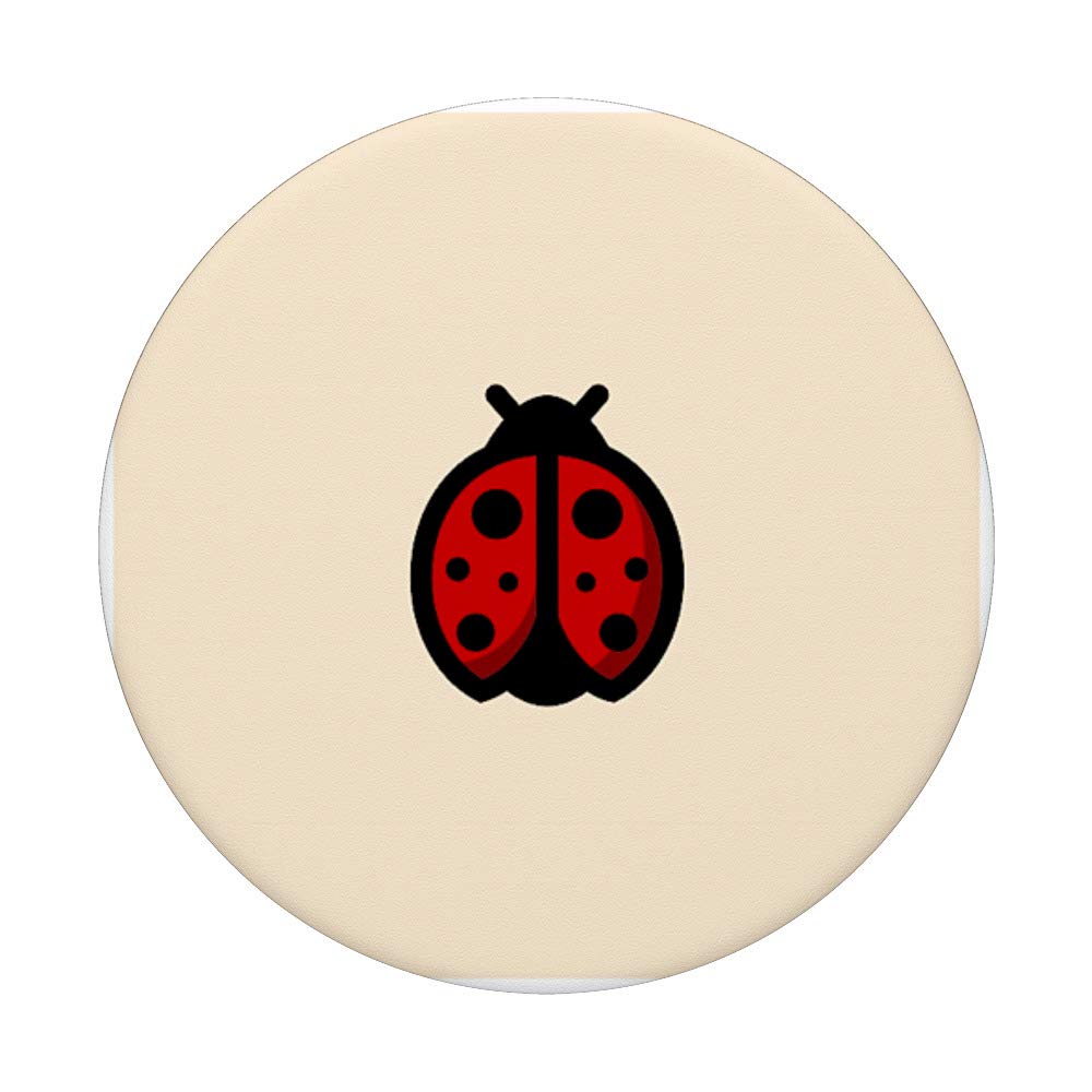 Ladybug PopSockets PopGrip: Interchangeable Phone Grip & Stand for iPhone, Samsung, Tablets - Perfect for Work, Travel, and Everyday Use
