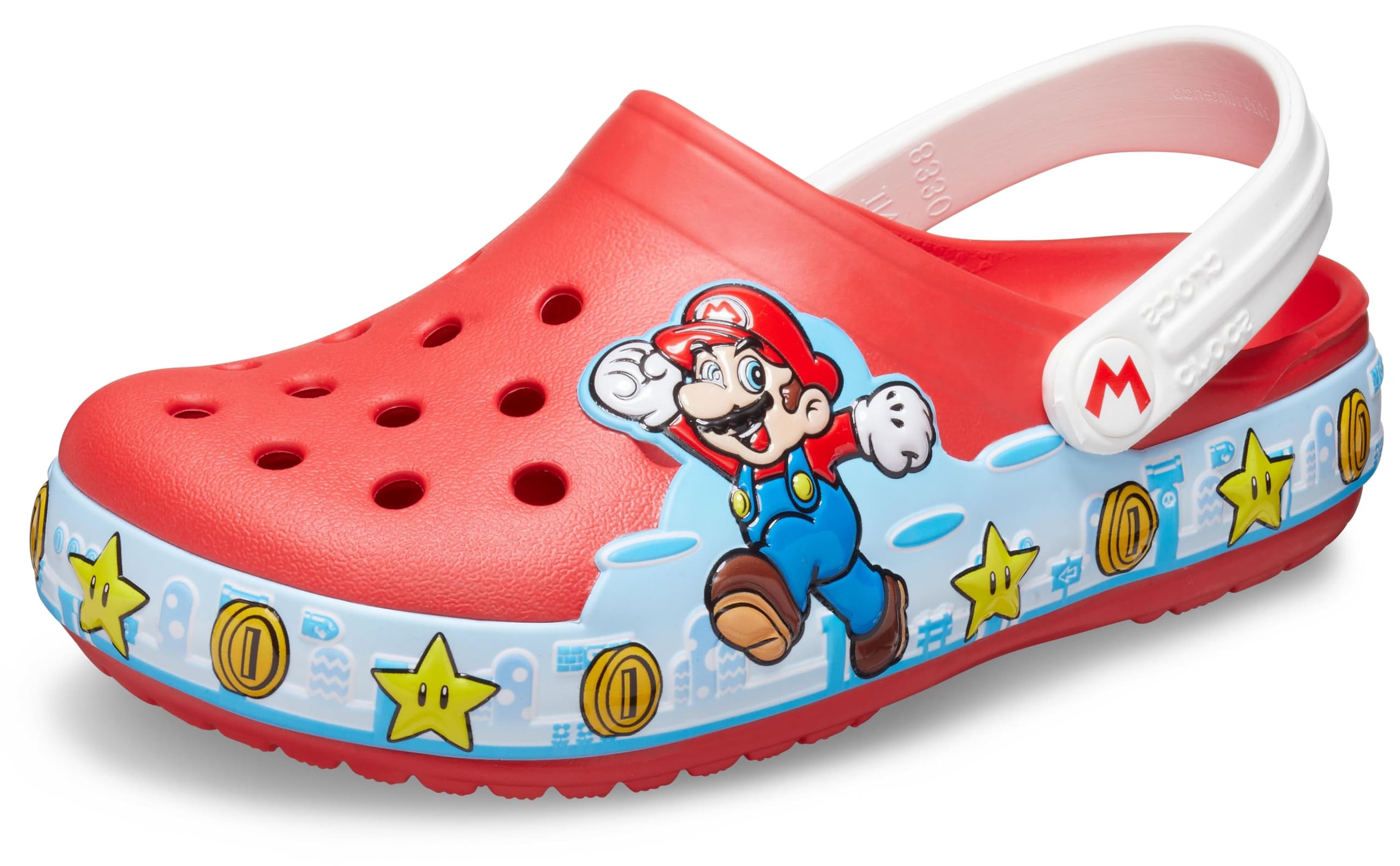 Crocs Unisex Kids Super Mario Light Up Clogs - Fun LED Shoes for Boys & Girls, Perfect for Playtime, Costumes & Everyday Wear