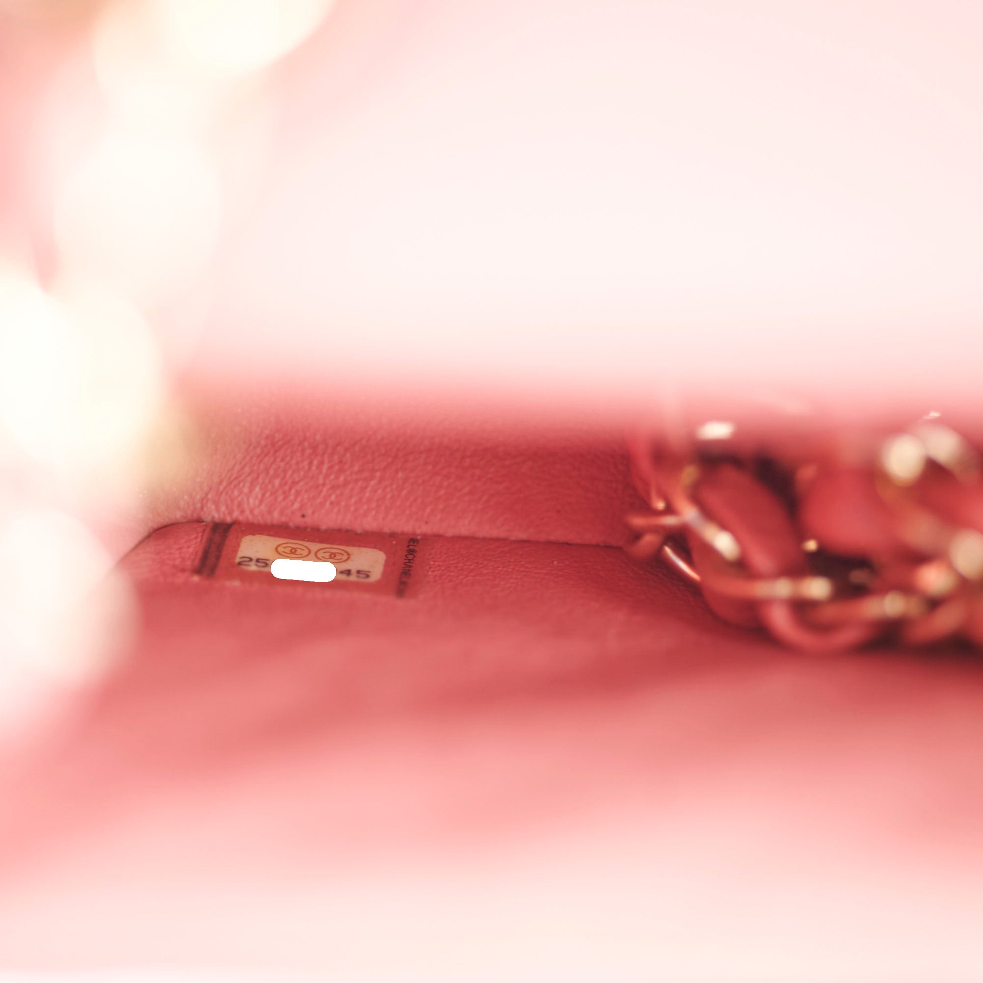 Chanel Pearly Pink Rectangular Mini Flap Bag in Caviar Leather - 25 Series | Luxury Crossbody Purse for Women, Perfect for Parties & Evening Events