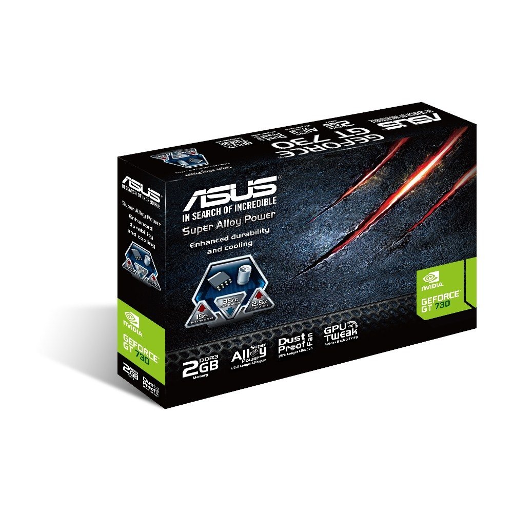 ASUS GT730 2GB GDDR3 Graphics Card - High Performance for Gaming, Video Editing & Home Theater PCs | Perfect for Budget Gaming & Multimedia PCs