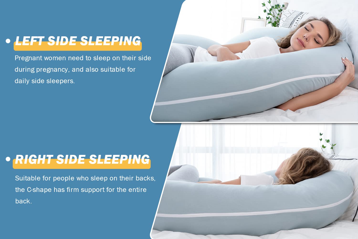 **INSEN Pregnancy Pillow - C-Shaped Maternity Body Pillow with Soft Velvet Cover for Side Sleepers & Back Pain Relief - Green Jersey Fabric for Comfortable Pregnancy Sleep Support**    *(Perfect for Pregnant Women, Nursing Moms & Postpartum Recovery - Full Body Support for Better Sleep & Relaxation)*