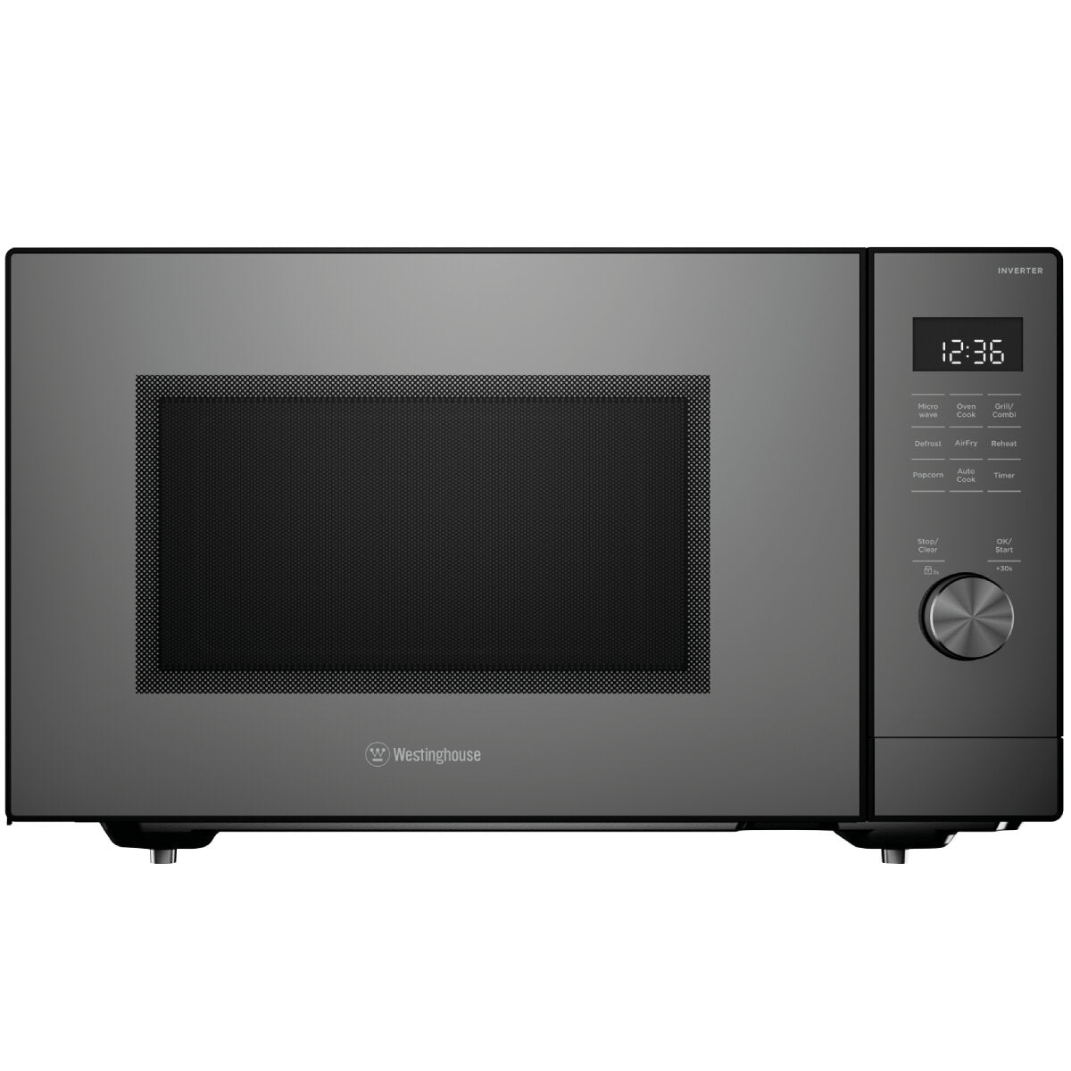 Westinghouse 42L Dark Grey Freestanding Convection Microwave Oven WMC4207GA - Countertop Microwave for Kitchen, Home, Office & Dorm | Fast Cooking & Reheating | Stylish & Space-Saving Design