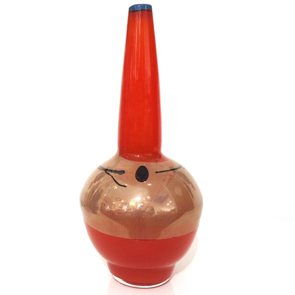 Elegant Red Glass Vase - Handmade Decorative Centerpiece for Home, Wedding & Party Decor - Perfect for Floral Arrangements & Tabletop Displays