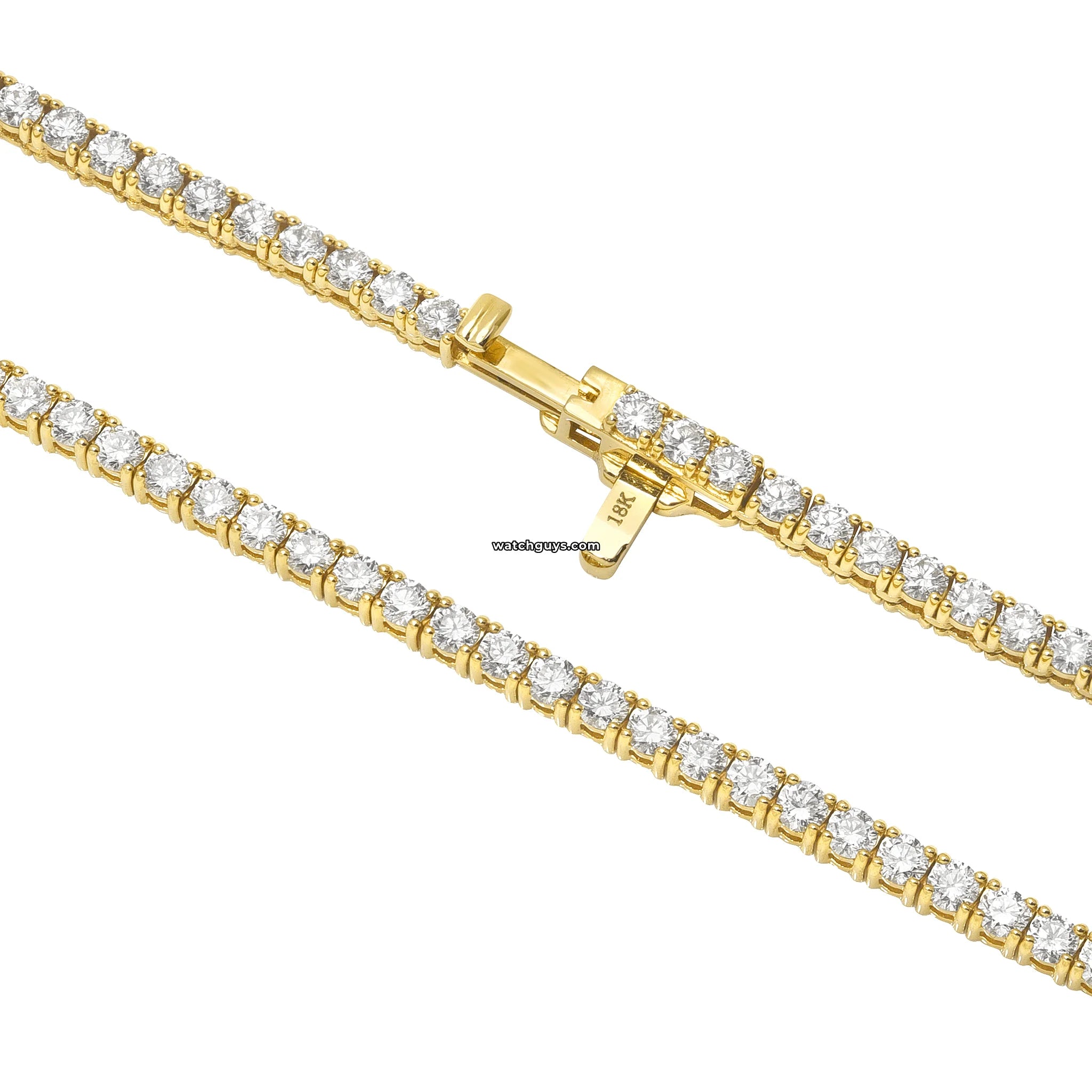 9.81 Carat Diamond Tennis Necklace in 18K Yellow Gold - Elegant Jewelry for Weddings, Parties & Special Occasions
