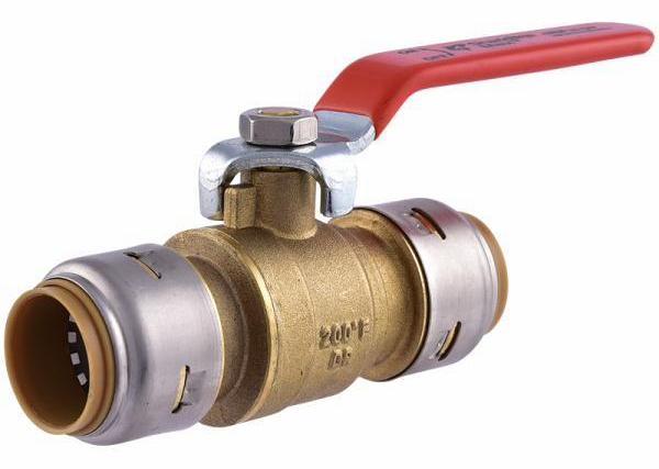 SharkBite 3/4 Inch Push-to-Connect Brass Ball Valve UR22185CA for Plumbing, Water Supply & DIY Home Repairs
