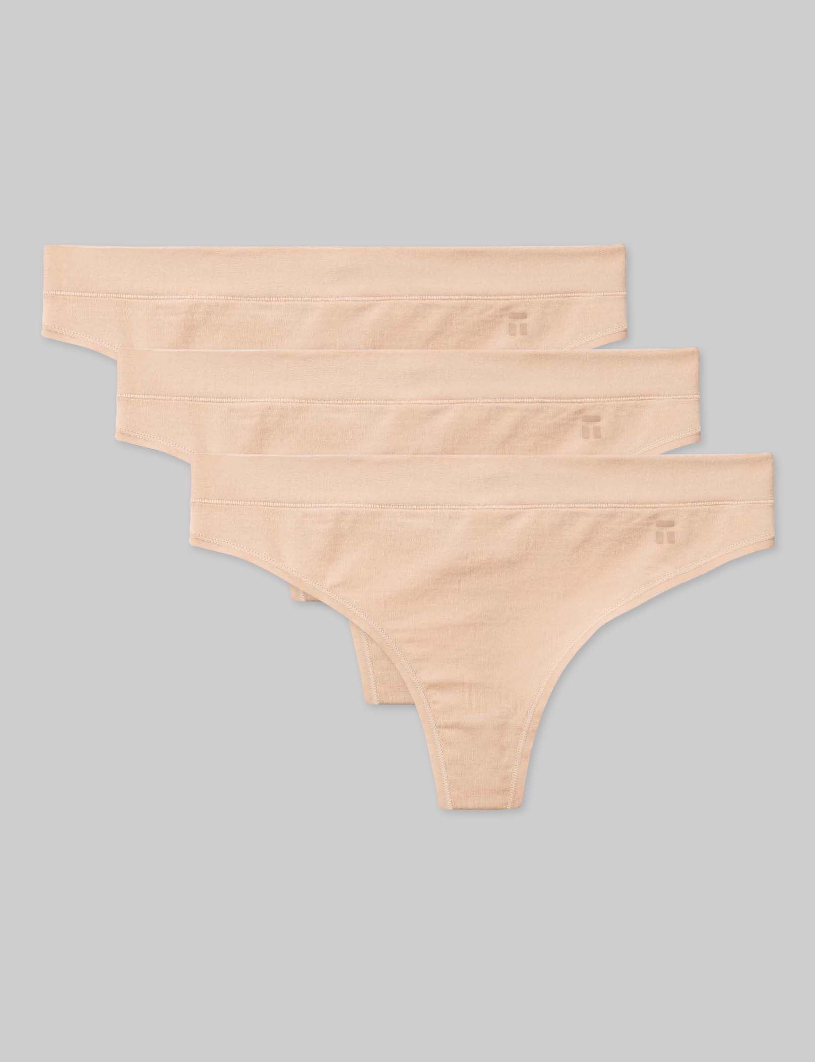 Women's Soft Breathable Cotton Thongs Underwear - 3 Pack Multipack for Everyday Comfort & Invisible Panty Lines | Perfect for Yoga, Workout & Daily Wear