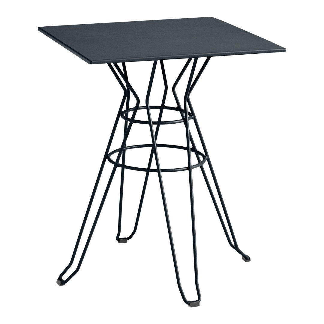 Modern Capri Square Bar Table - 36 Inch Height Adjustable Counter Table for Kitchen, Dining & Outdoor - Rustic Industrial Style Pub Table for Home, Cafe & Restaurant Use