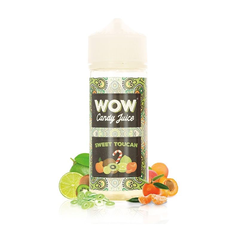 WOW by Candy Juice Sweet Toucan 0mg 100ml E-Liquid - Tropical Fruit Flavored Vape Juice for Smooth & Sweet Vaping Experience | Perfect for All-Day Vaping & Cloud Chasing