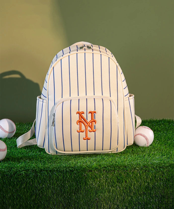 MLB New York Mets Official Baseball Backpack for Men & Women - Durable Sports Bag for School, Travel, and Games