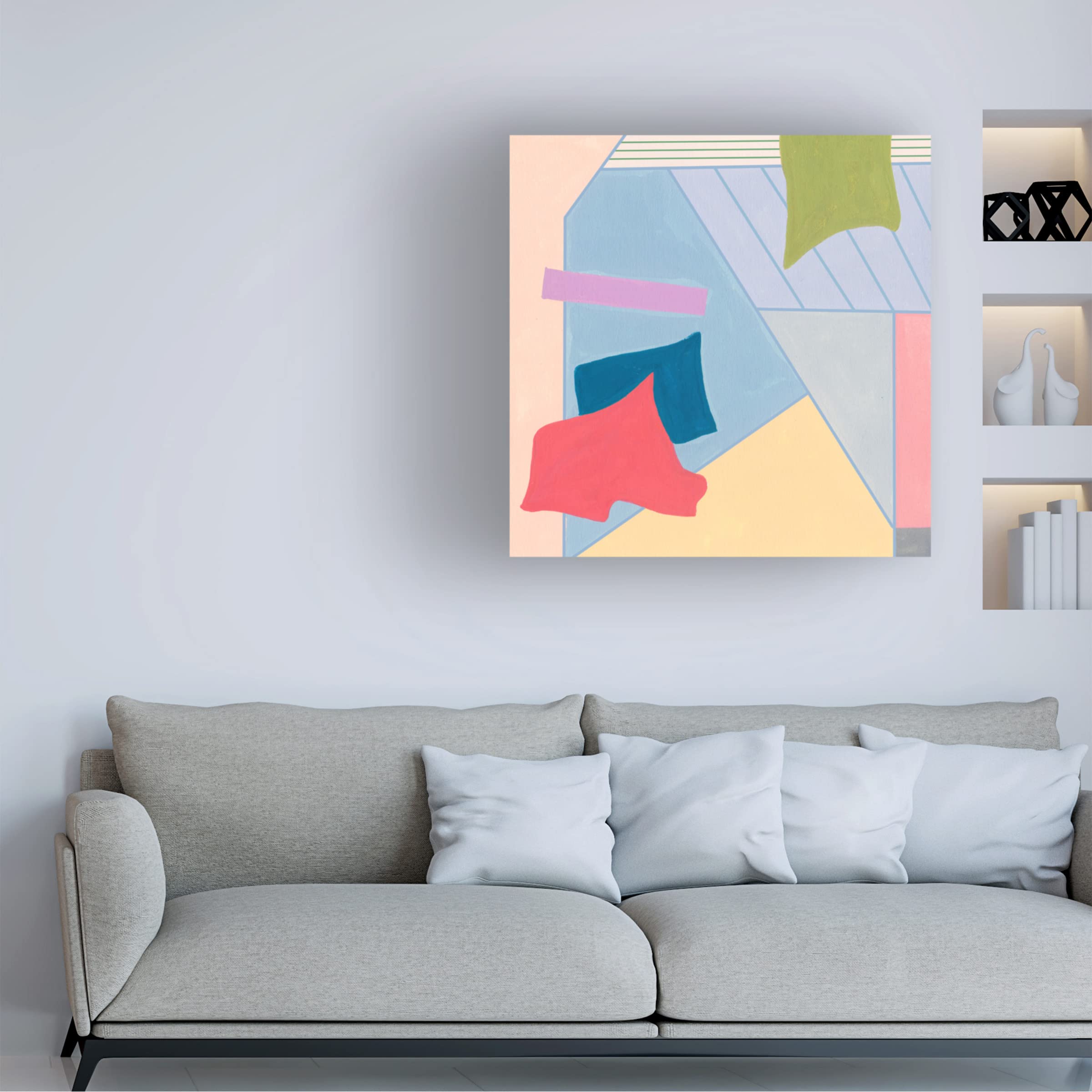 Trademark Fine Art 'Radiant Light V' Abstract Canvas Wall Art by Melissa Wang - Modern Home Decor for Living Room, Bedroom & Office