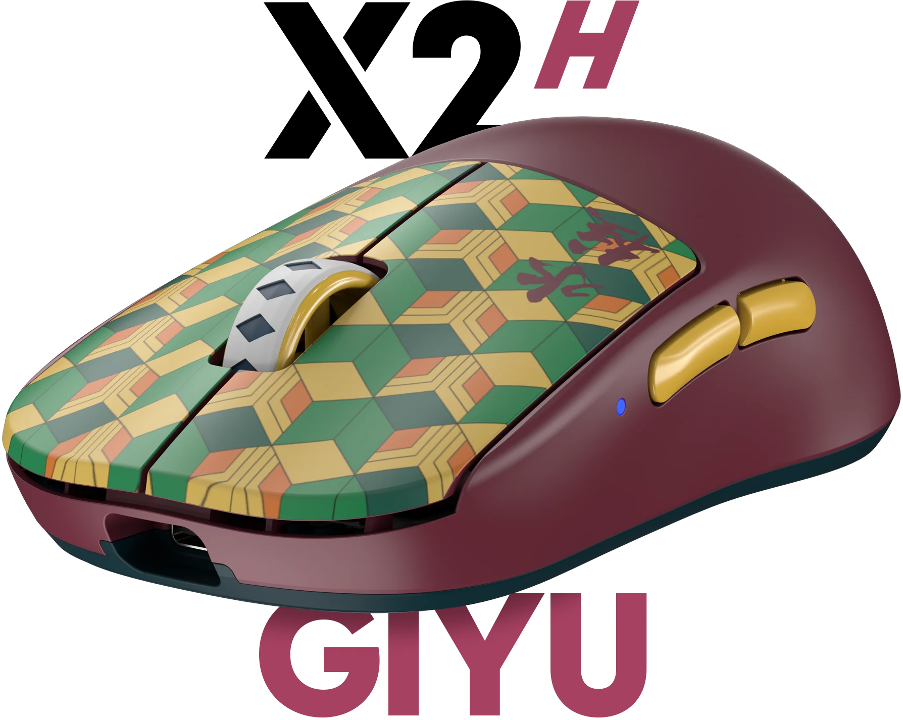 Pulsar X2H Wireless Gaming Mouse - Giyu Limited Edition | Lightweight Ergonomic Design for FPS & MOBA Games | Perfect for Esports & Competitive Gaming