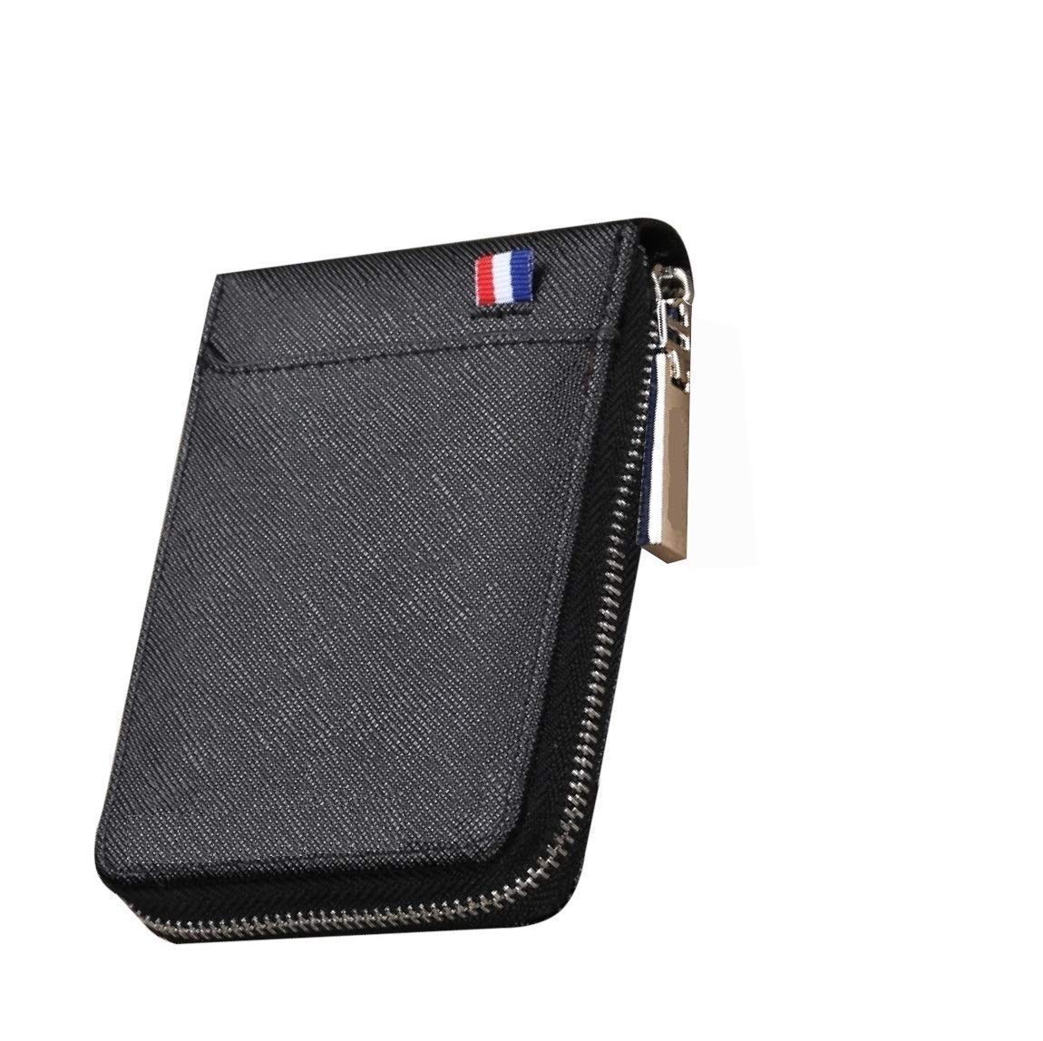 RFID Blocking Card Wallet - 10 Slot Compact Zipper Case for Men & Women | Travel & Daily Use