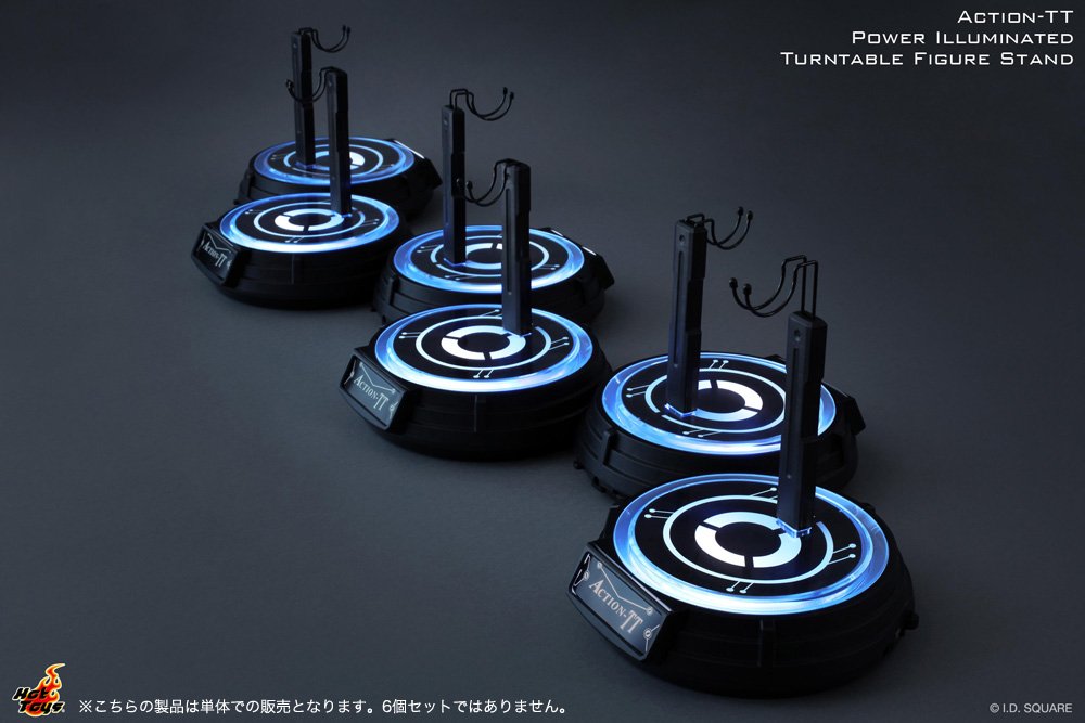 1:6 Scale Hot Toys Illuminated Rotating Display Stand for Action Figures - Perfect for Collectors, Photography & Showcase Displays