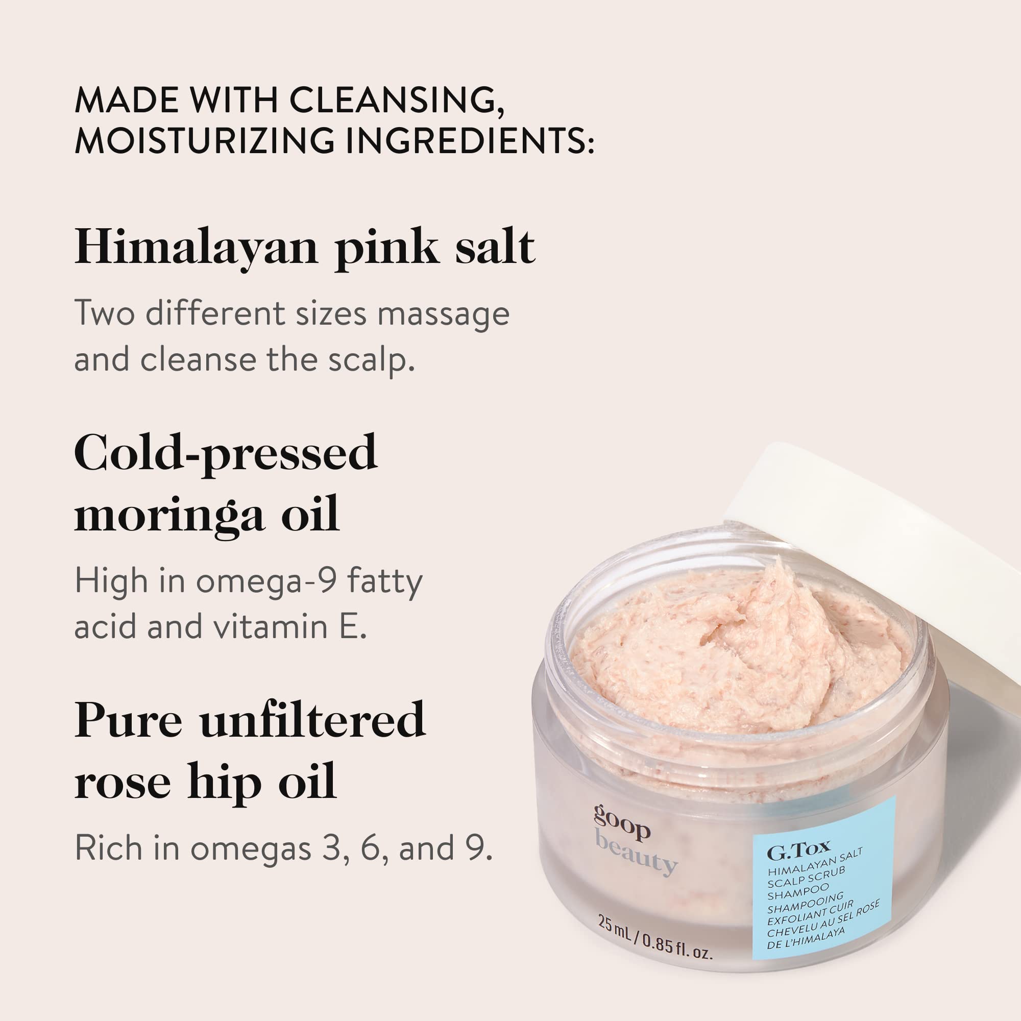 Organic Himalayan Salt Scrub Shampoo for Hair Growth & Scalp Exfoliation - Sulfate-Free Deep Cleansing Treatment for Dry, Damaged Hair - Perfect for Spa Day & At-Home Hair Care Routine