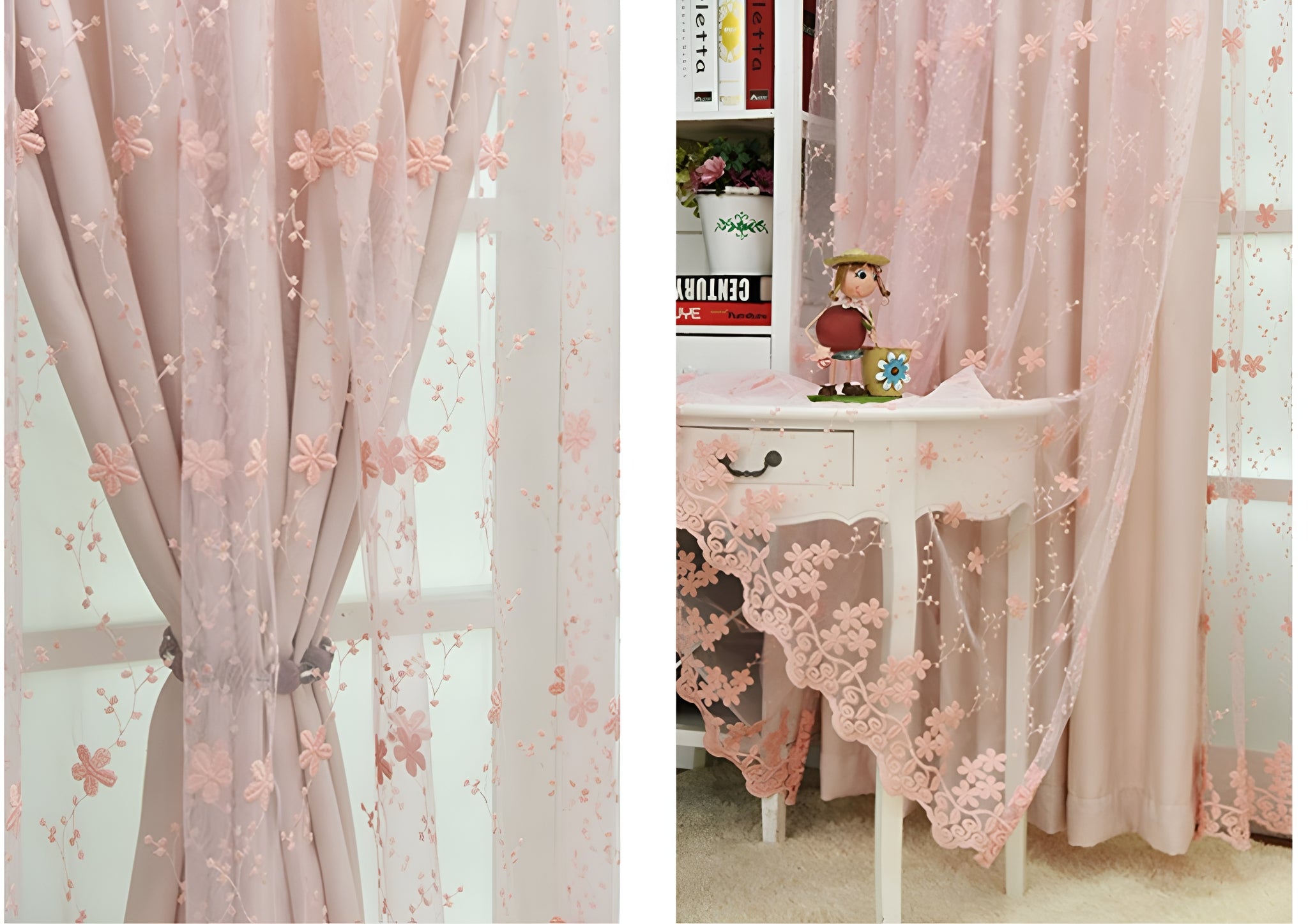 Janelle Blackout Curtains for Girls - 2-Layer Room Darkening Window Treatment for Bedroom & Nursery - Soft Noise Reducing Thermal Insulated Drapes - Perfect for Sleep, Privacy, and Light Control