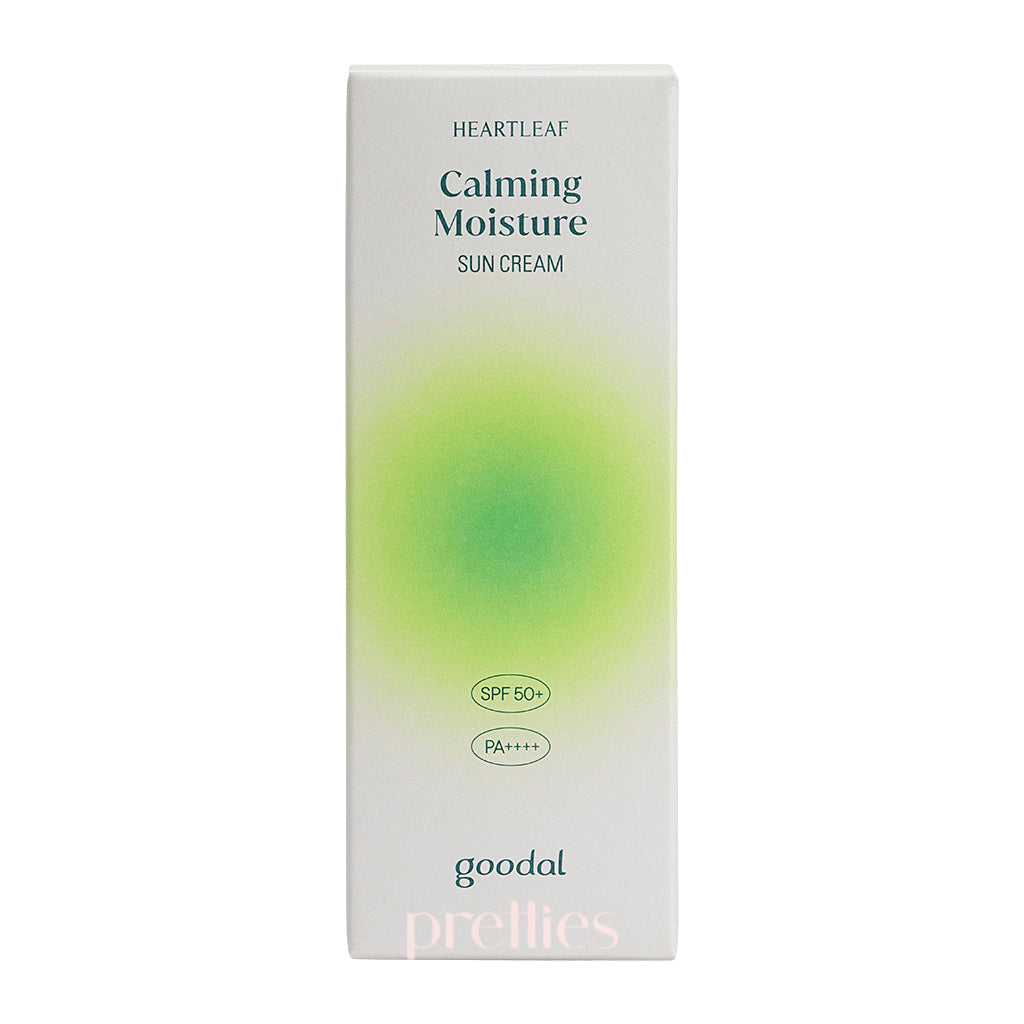 Goodal Houttuynia Cordata Calming Moisture Sun Cream SPF 50+ PA++++ 50ml - Soothing Korean Sunscreen for Sensitive Skin, Daily UV Protection & Hydration - Perfect for Outdoor Activities & Beach Days