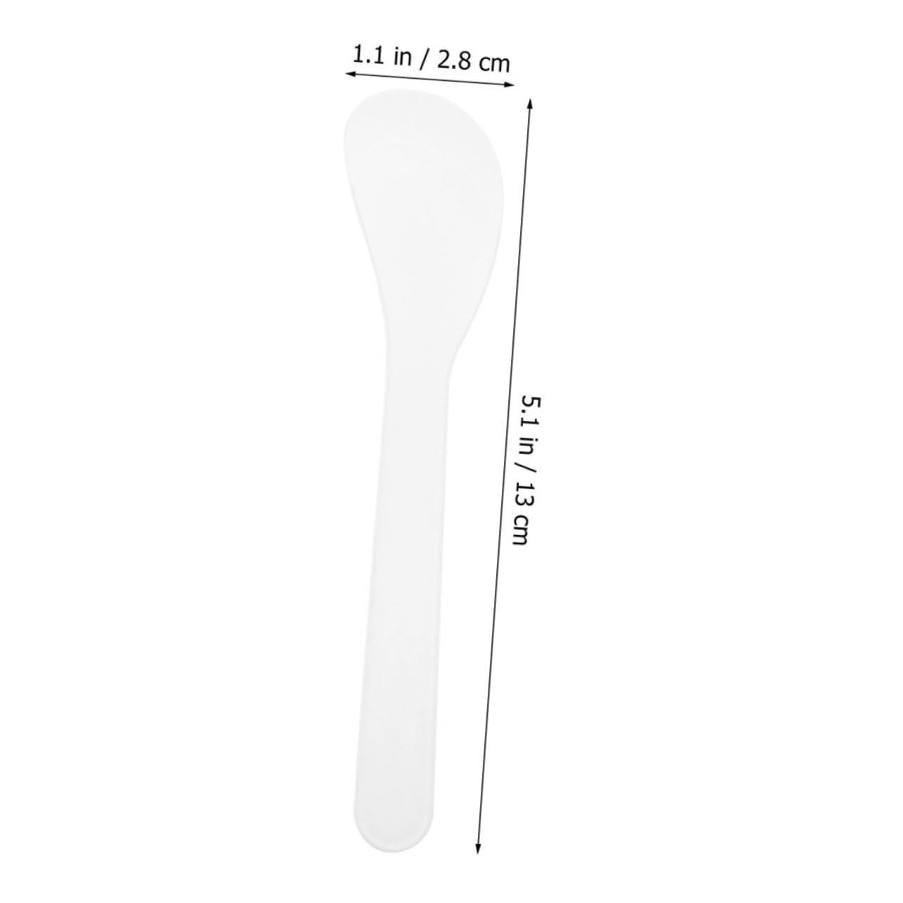 50pcs Mini Makeup Spatula Set - White Plastic Facial Mask Applicator for Skincare, Beauty & Cosmetic Application | Perfect for Creams, Serums & Sheet Masks at Home or Salon