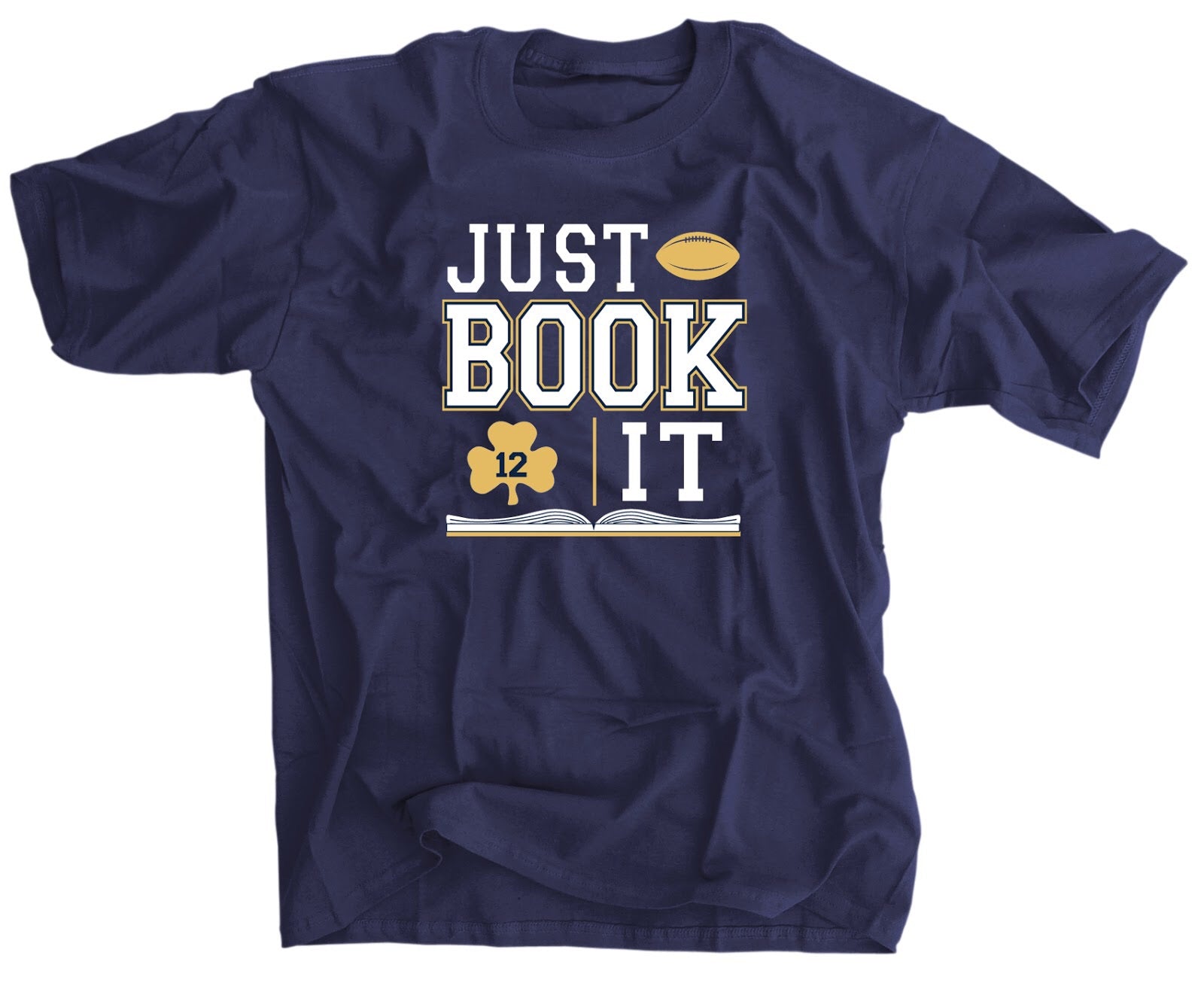Just Book It Navy Blue Casual Shirt for Men - Perfect for Office, Travel & Everyday Wear