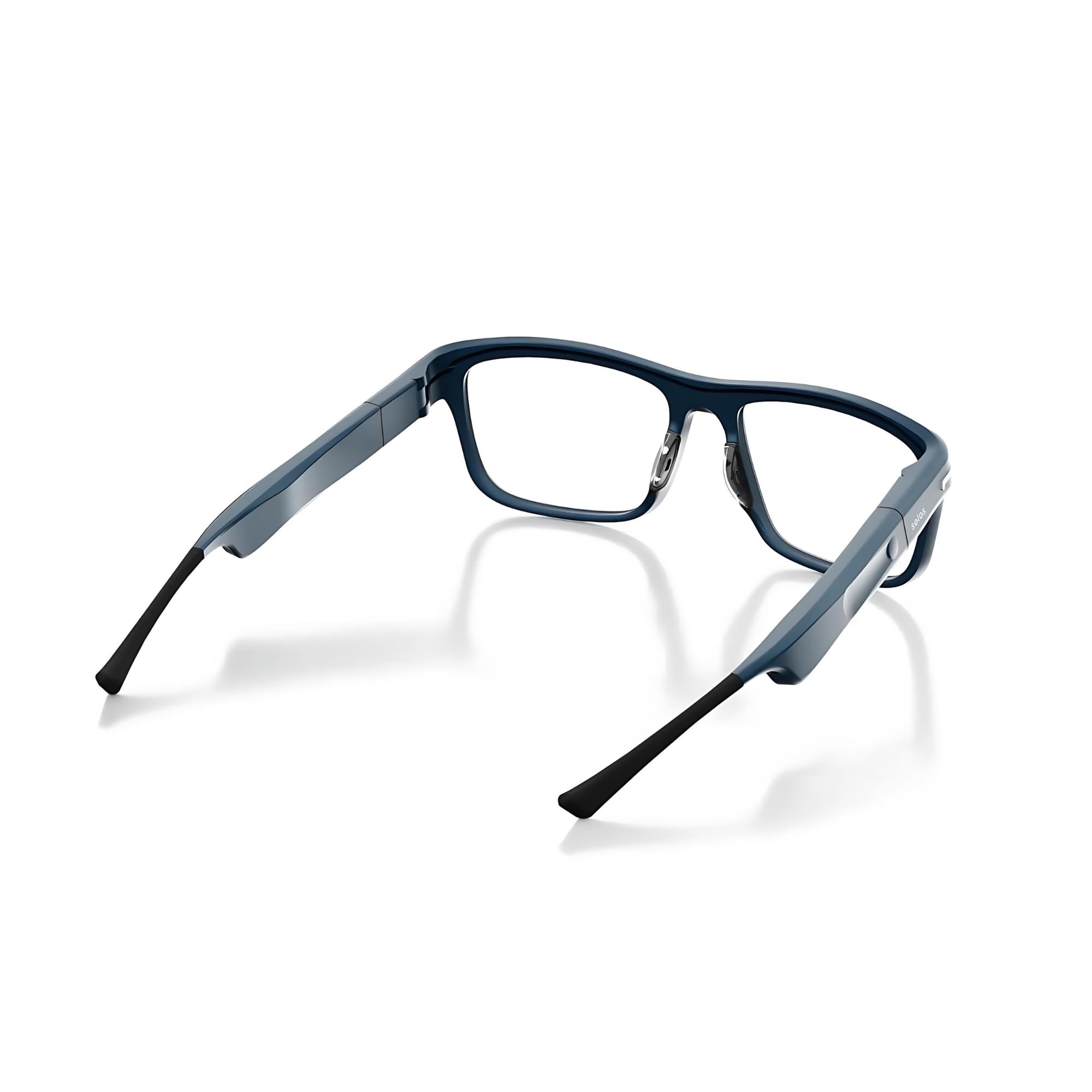 SOLOS Smart Glasses AirGo™ 3 Argon X - Metallic Blue | AI-Powered by ChatGPT | Wireless Bluetooth Glasses with Stereo Speakers | Blue Light Blocking | USB-C Charging | iOS & Android Compatible | Perfect for Work Calls, Fitness & Outdoor Activities
