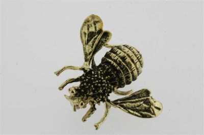 Vintage Brass Bee Brooch Pin - Elegant Handmade Jewelry for Women, Perfect for Dresses, Coats, and Gift Giving
